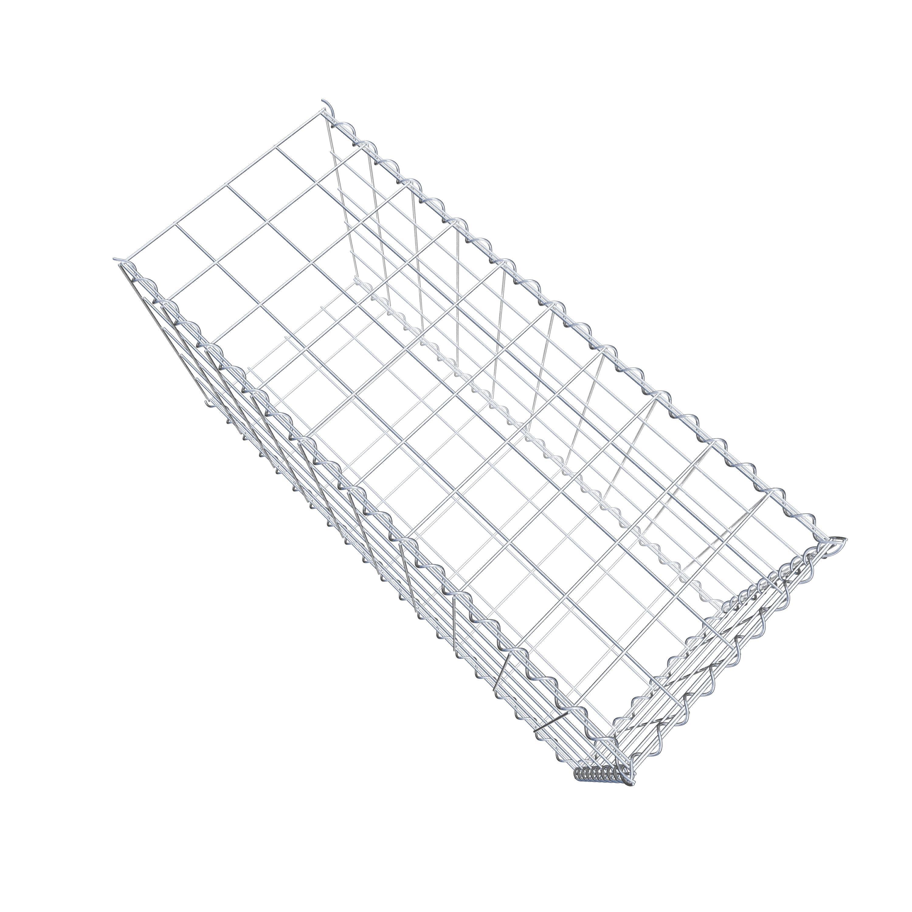 Add-on schanskorf type 2 100 cm x 50 cm x 40 cm (L x H x D), maaswijdte 10 cm x 10 cm, spiraal