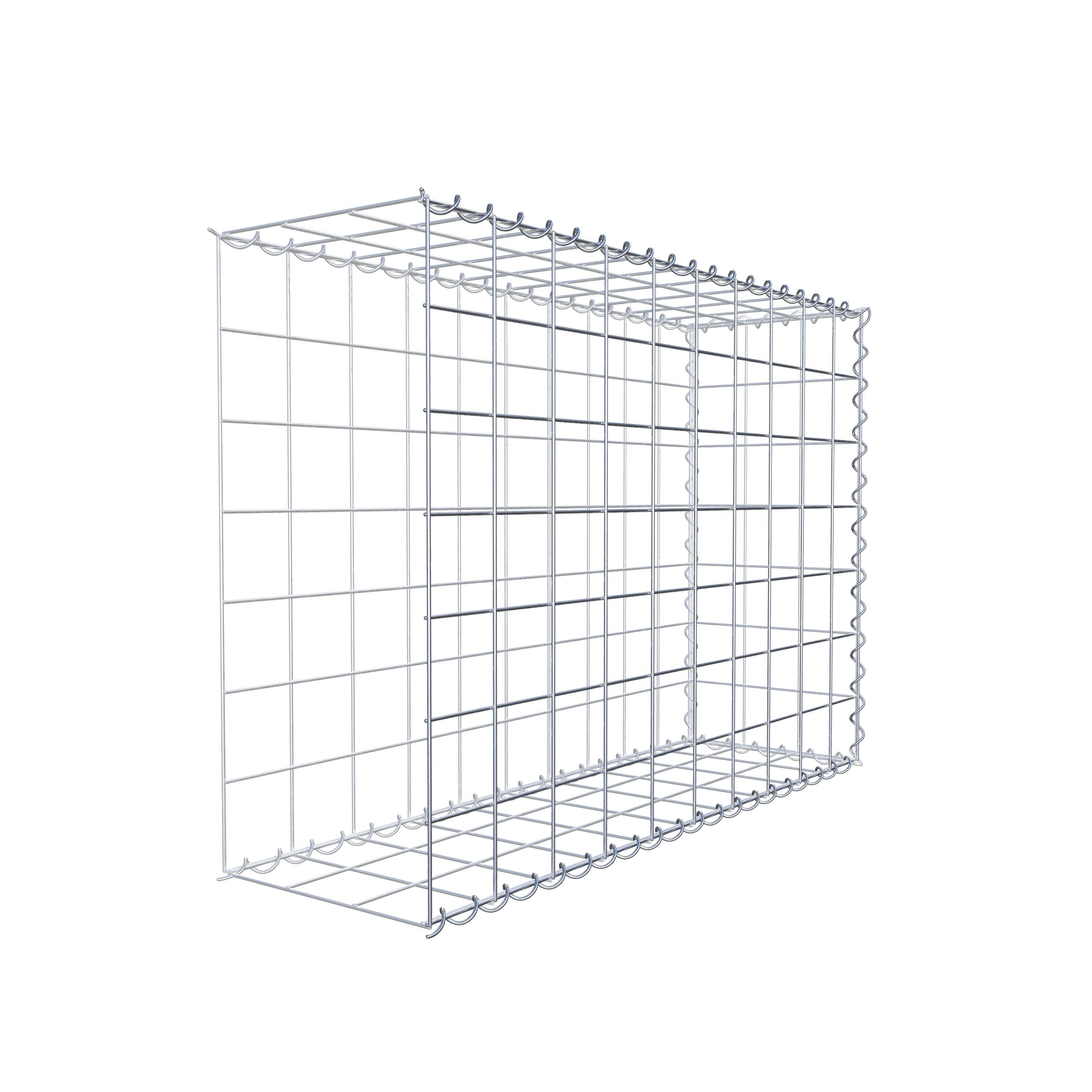 Gabion rapporté type 2 100 cm x 70 cm x 30 cm (L x H x P), mailles 10 cm x 10 cm, spirale