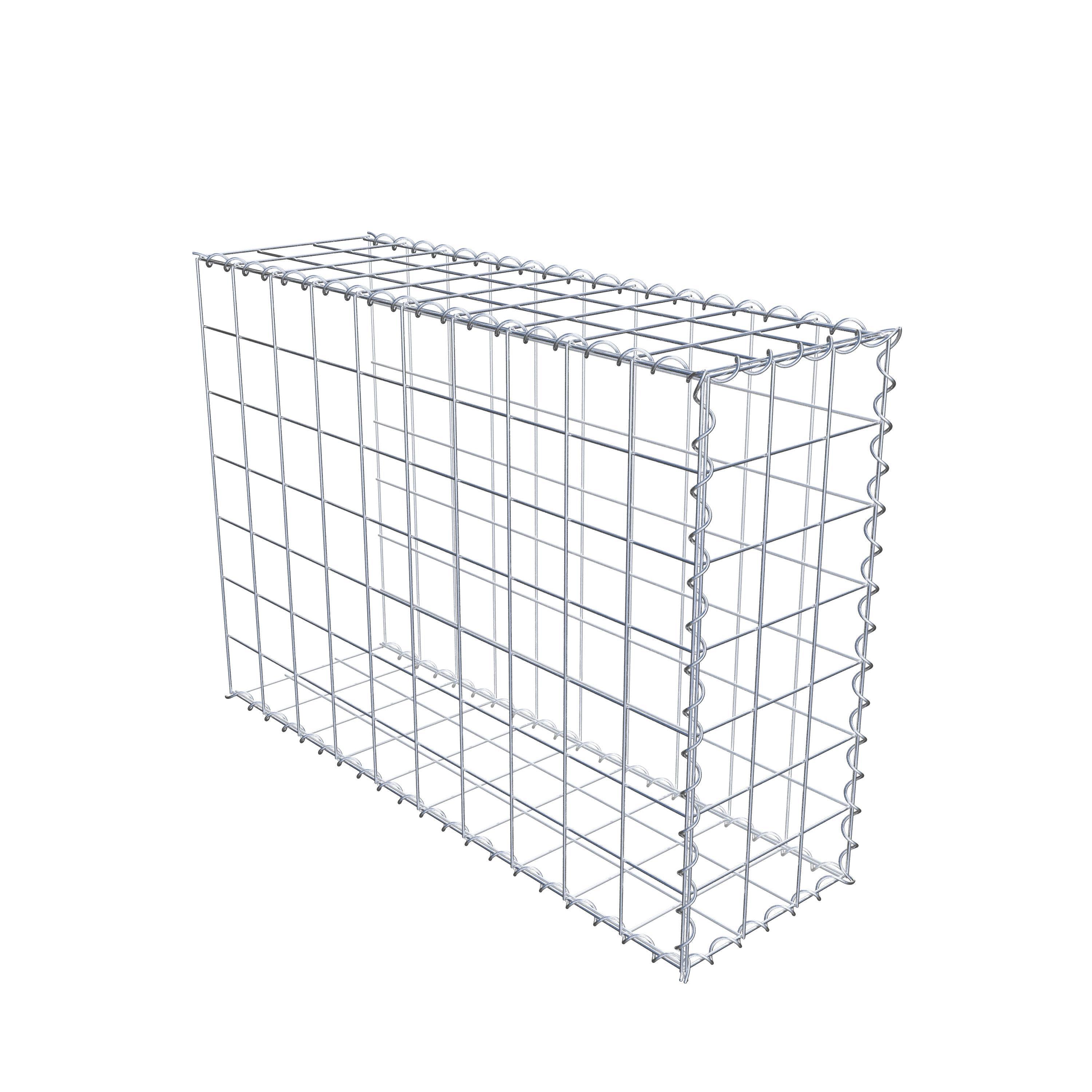 Gabion rapporté type 2 100 cm x 70 cm x 30 cm (L x H x P), mailles 10 cm x 10 cm, spirale