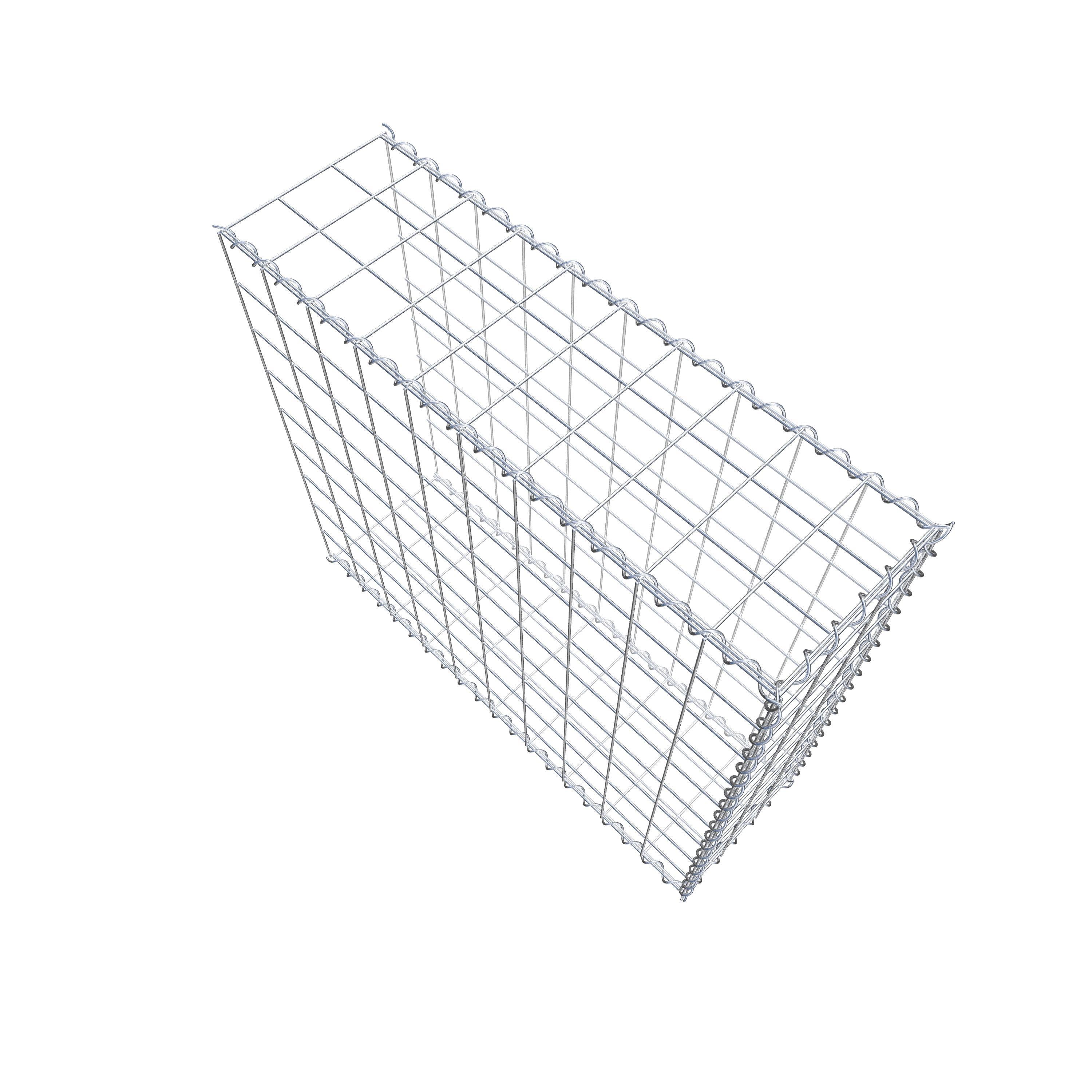 Gabion rapporté type 2 100 cm x 90 cm x 30 cm (L x H x P), mailles 10 cm x 10 cm, spirale