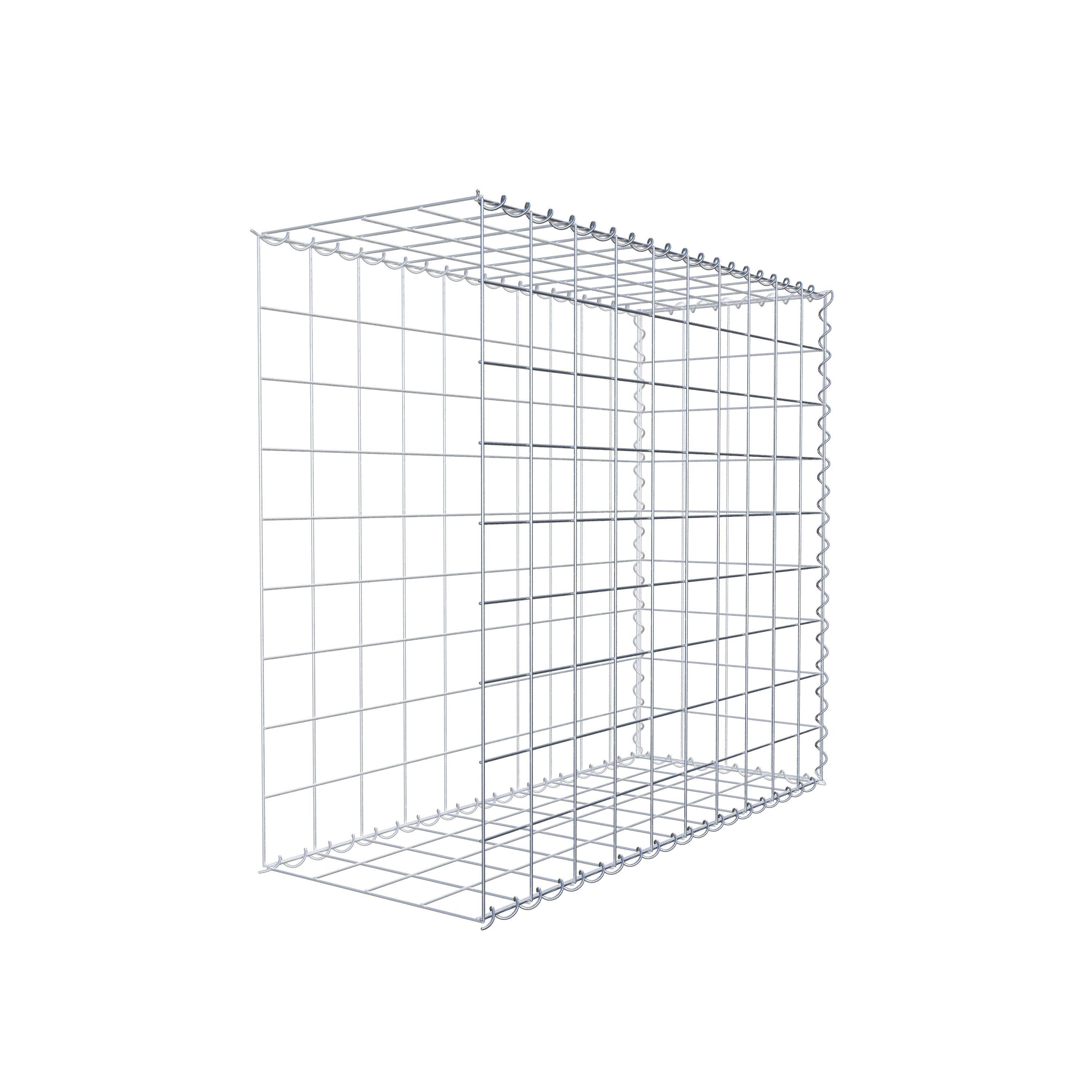 Gabion rapporté type 2 100 cm x 90 cm x 40 cm (L x H x P), mailles 10 cm x 10 cm, spirale