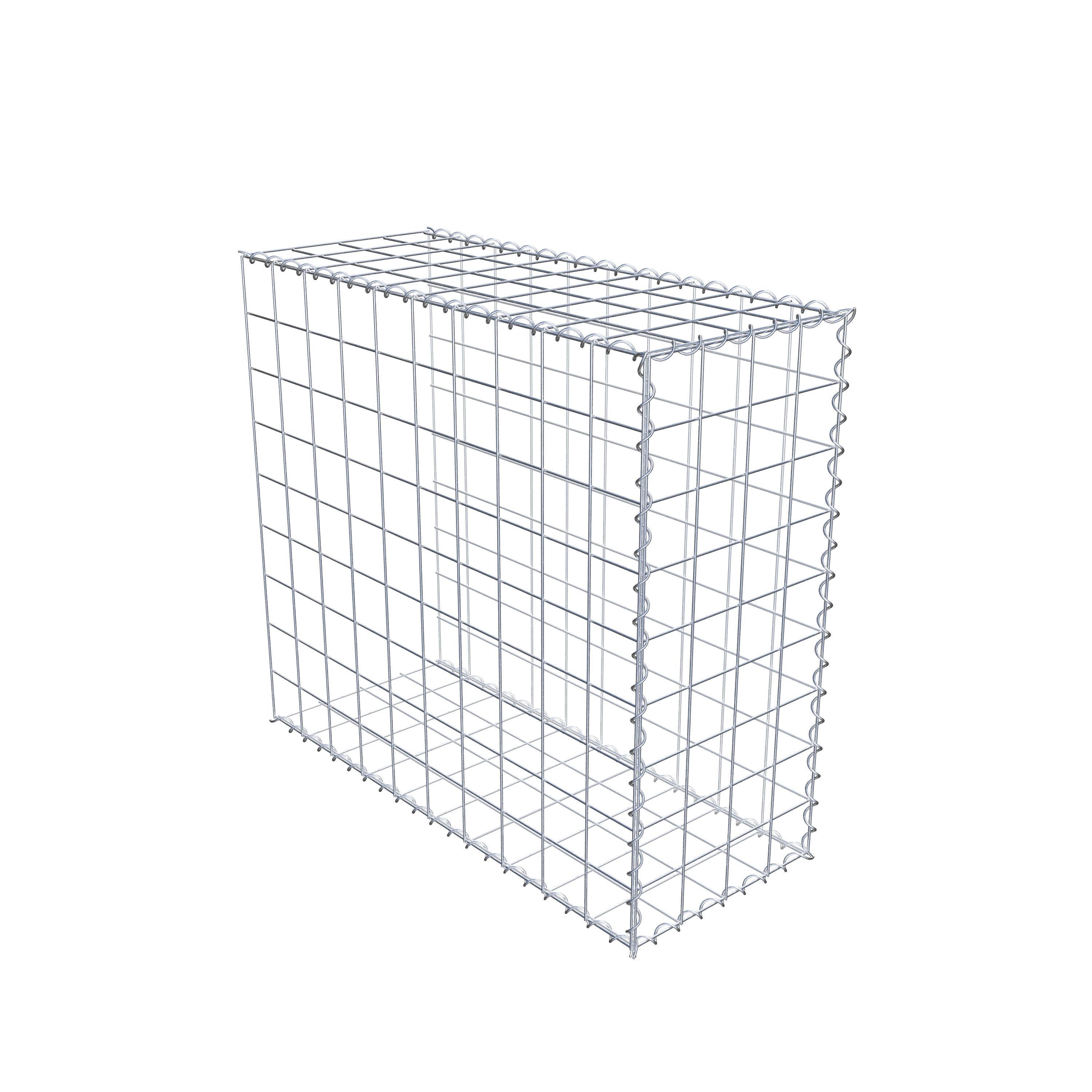 Gabion rapporté type 2 100 cm x 90 cm x 40 cm (L x H x P), mailles 10 cm x 10 cm, spirale