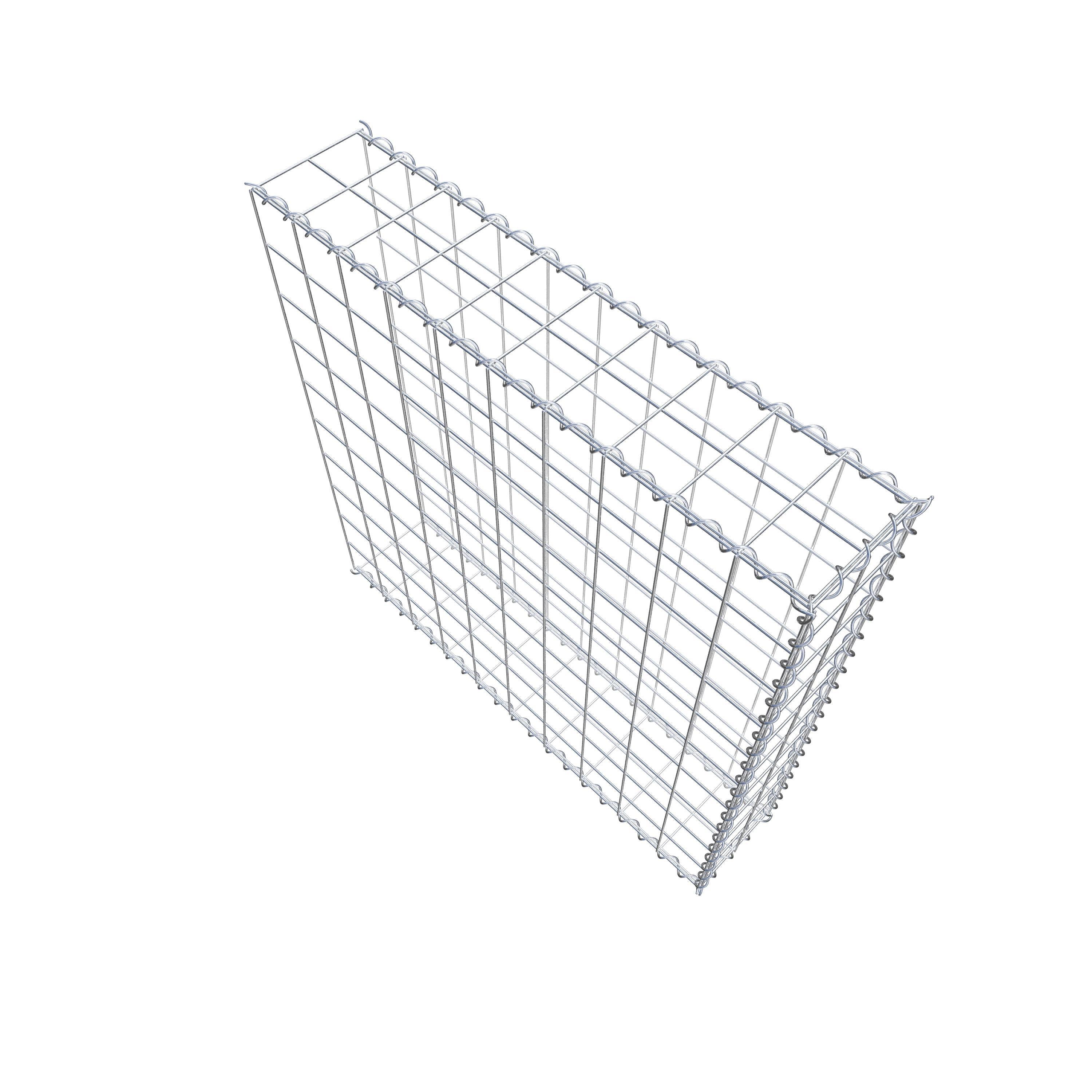 Extra gabion typ 2 100 cm x 100 cm x 20 cm (L x H x D), maskstorlek 10 cm x 10 cm, spiral