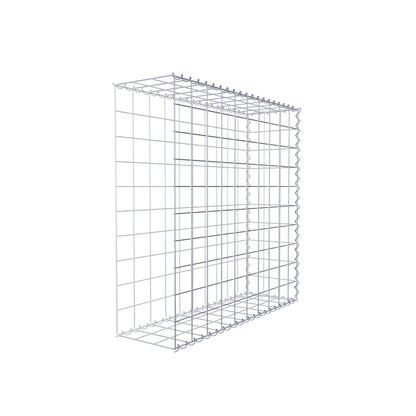 Opvokset gabion type 2 100 cm x 100 cm x 30 cm (L x H x D), maskestørrelse 10 cm x 10 cm, spiral