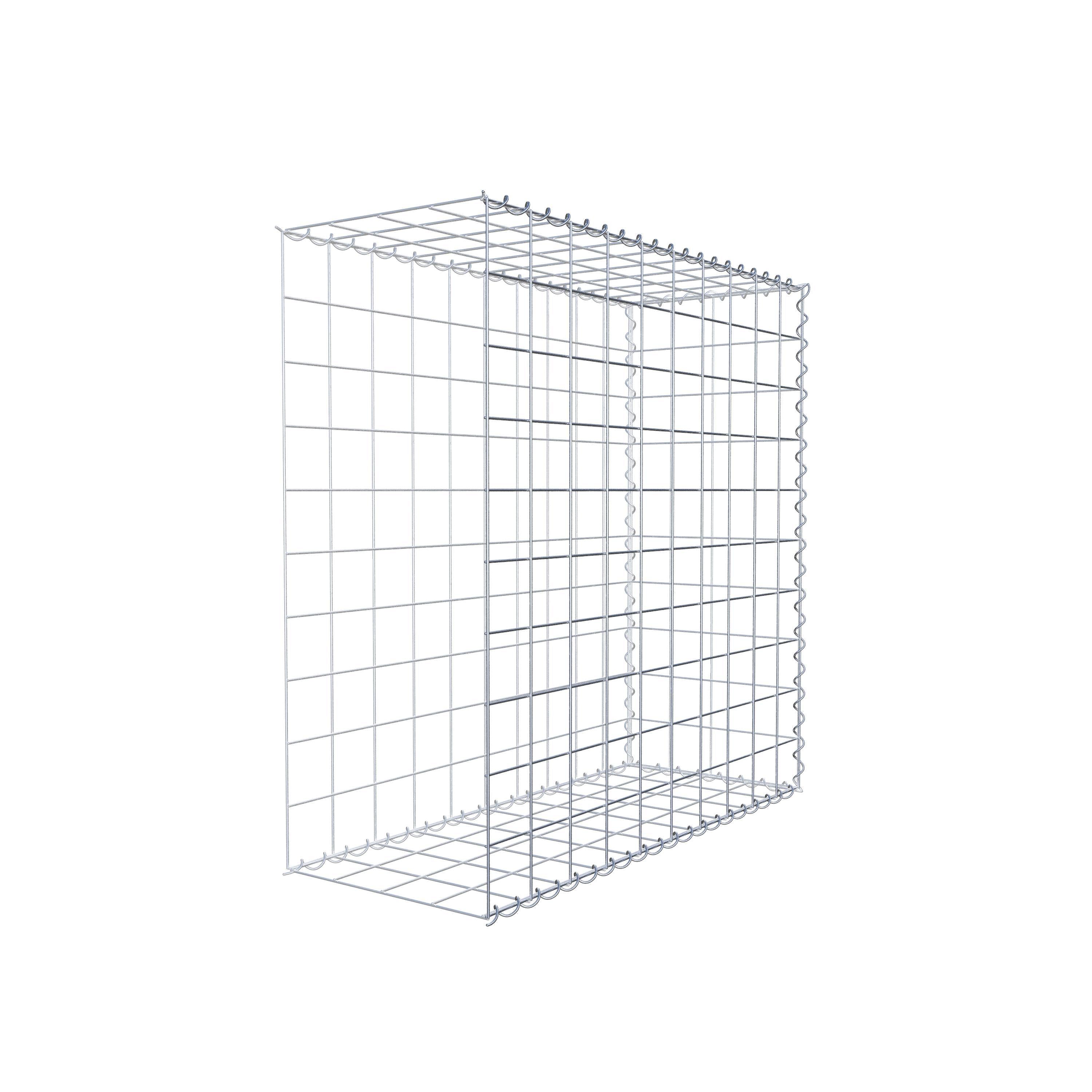 Gabion rapporté type 2 100 cm x 100 cm x 40 cm (L x H x P), mailles 10 cm x 10 cm, spirale