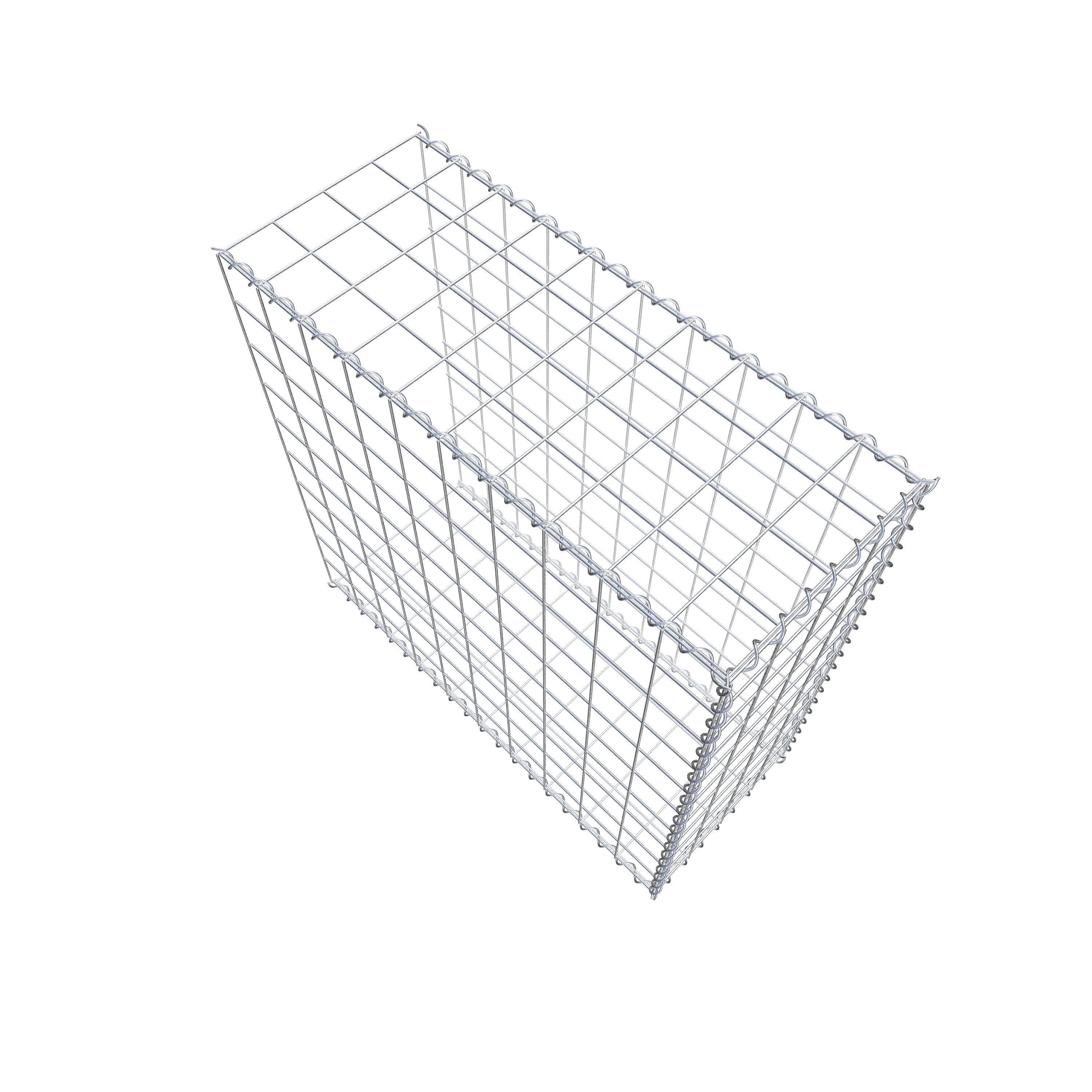 Gabion rapporté type 2 100 cm x 100 cm x 40 cm (L x H x P), mailles 10 cm x 10 cm, spirale