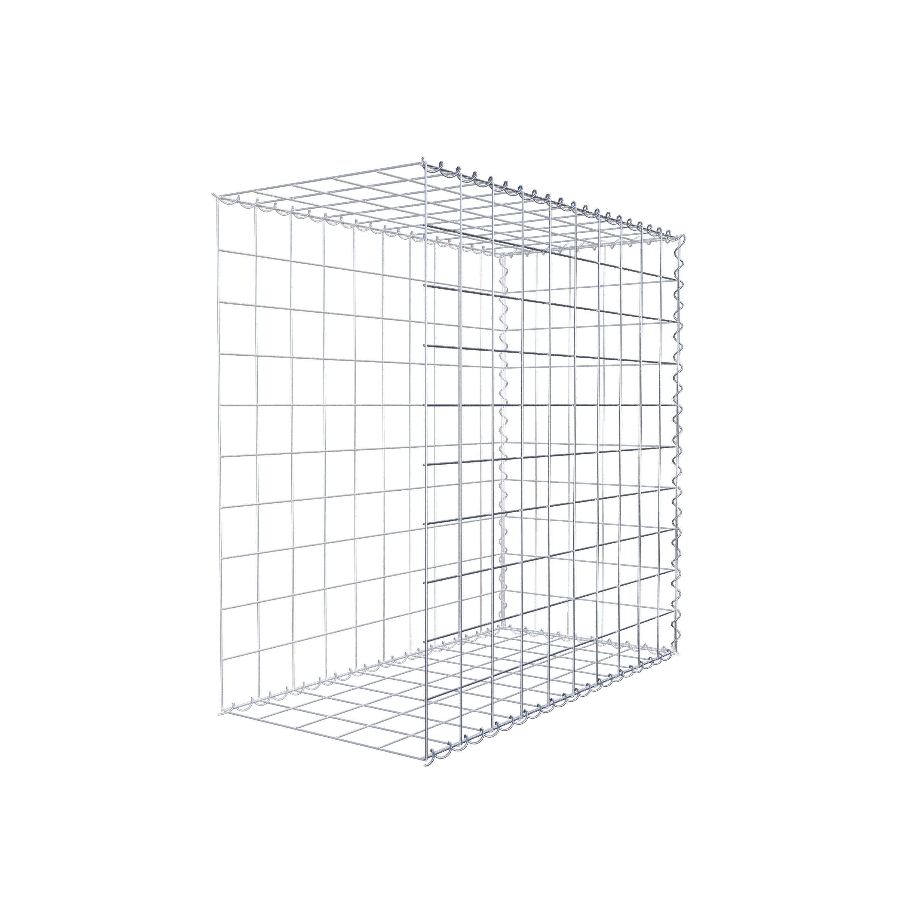 Gabion rapporté type 2 100 cm x 100 cm x 50 cm (L x H x P), mailles 10 cm x 10 cm, spirale