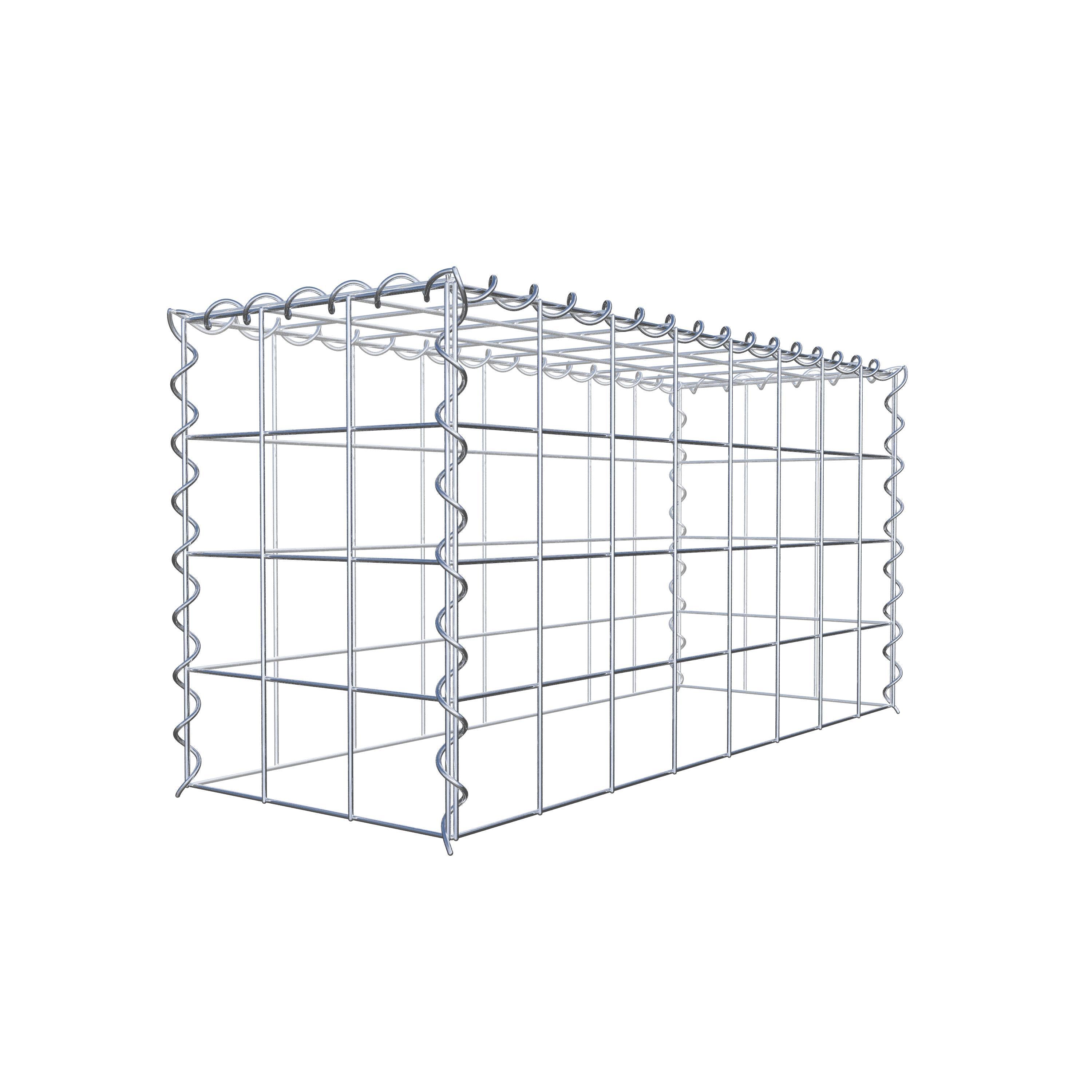 Extra gabion typ 3 80 cm x 40 cm x 30 cm (L x H x D), maskstorlek 10 cm x 10 cm, spiral