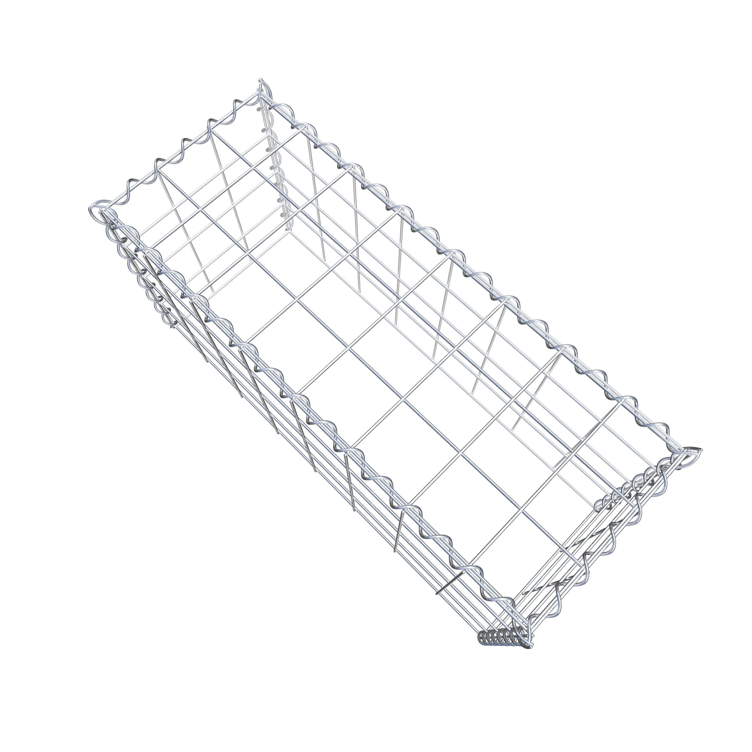 Extra gabion typ 3 80 cm x 40 cm x 30 cm (L x H x D), maskstorlek 10 cm x 10 cm, spiral