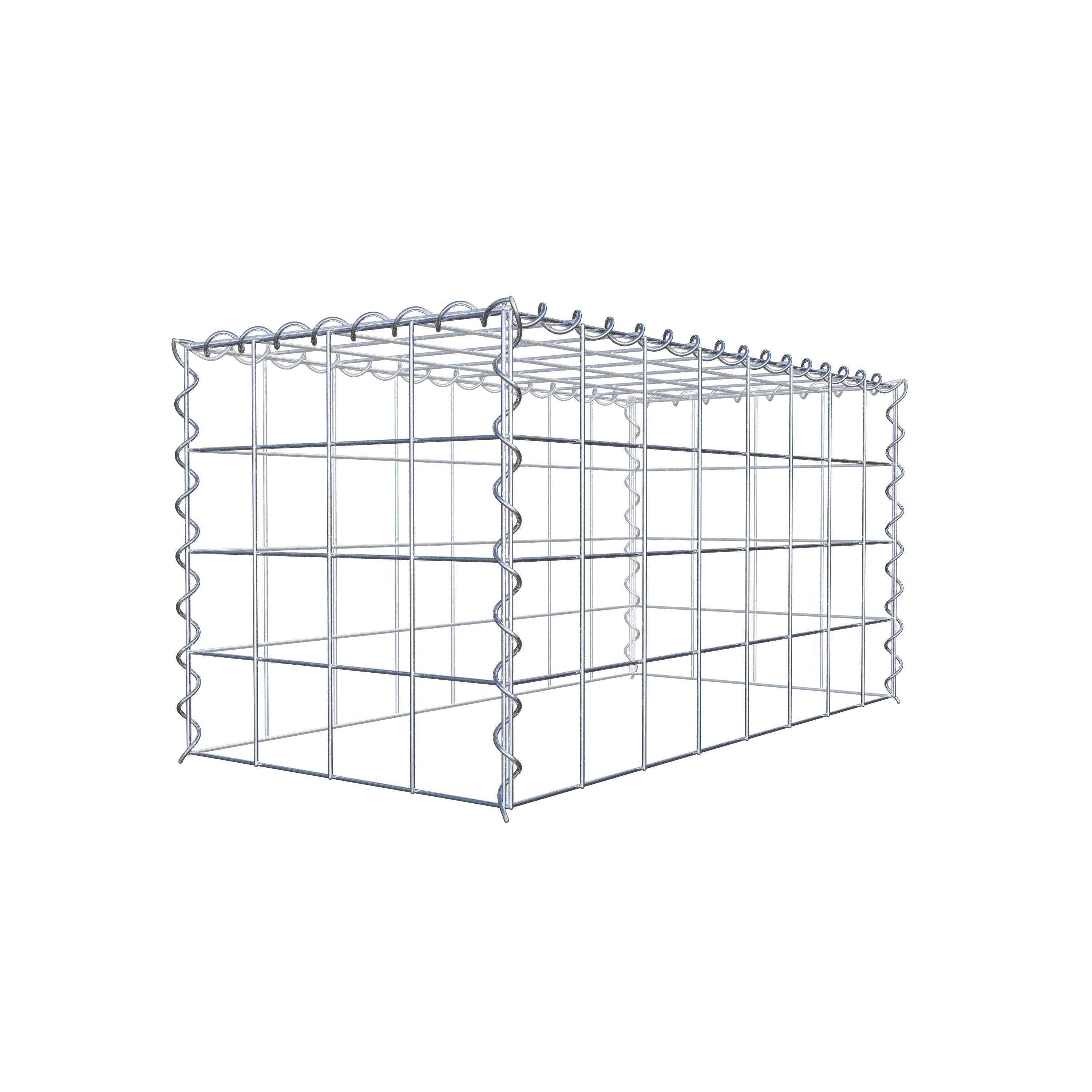 Extra gabion typ 3 80 cm x 40 cm x 40 cm (L x H x D), maskstorlek 10 cm x 10 cm, spiral