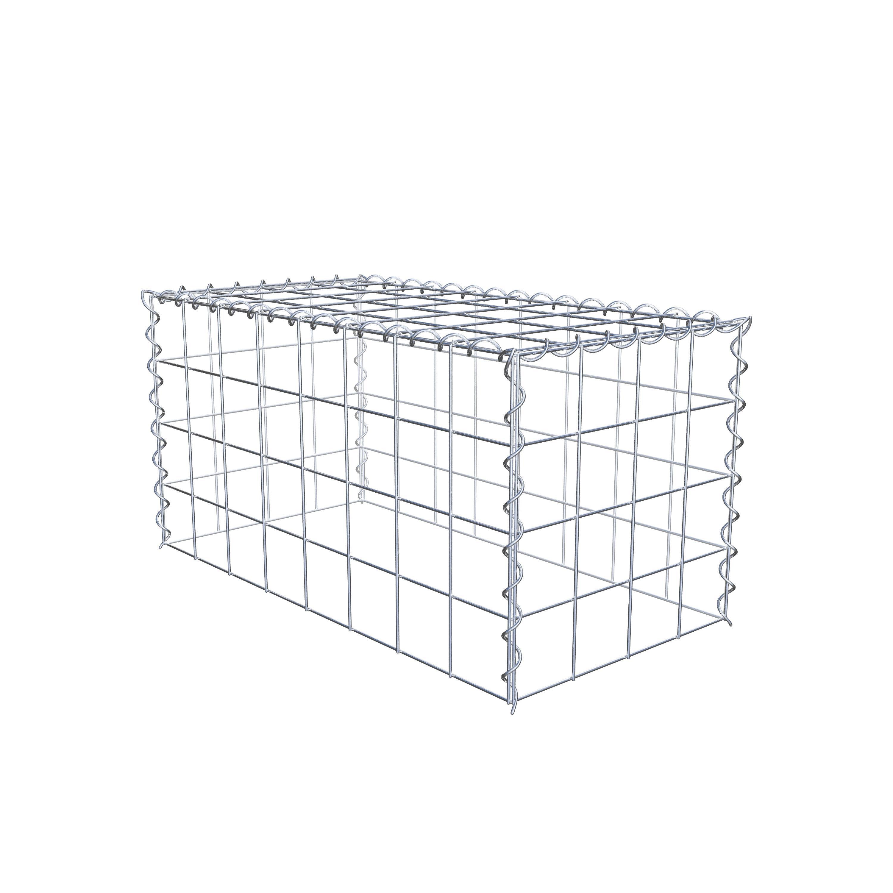 Extra gabion typ 3 80 cm x 40 cm x 40 cm (L x H x D), maskstorlek 10 cm x 10 cm, spiral