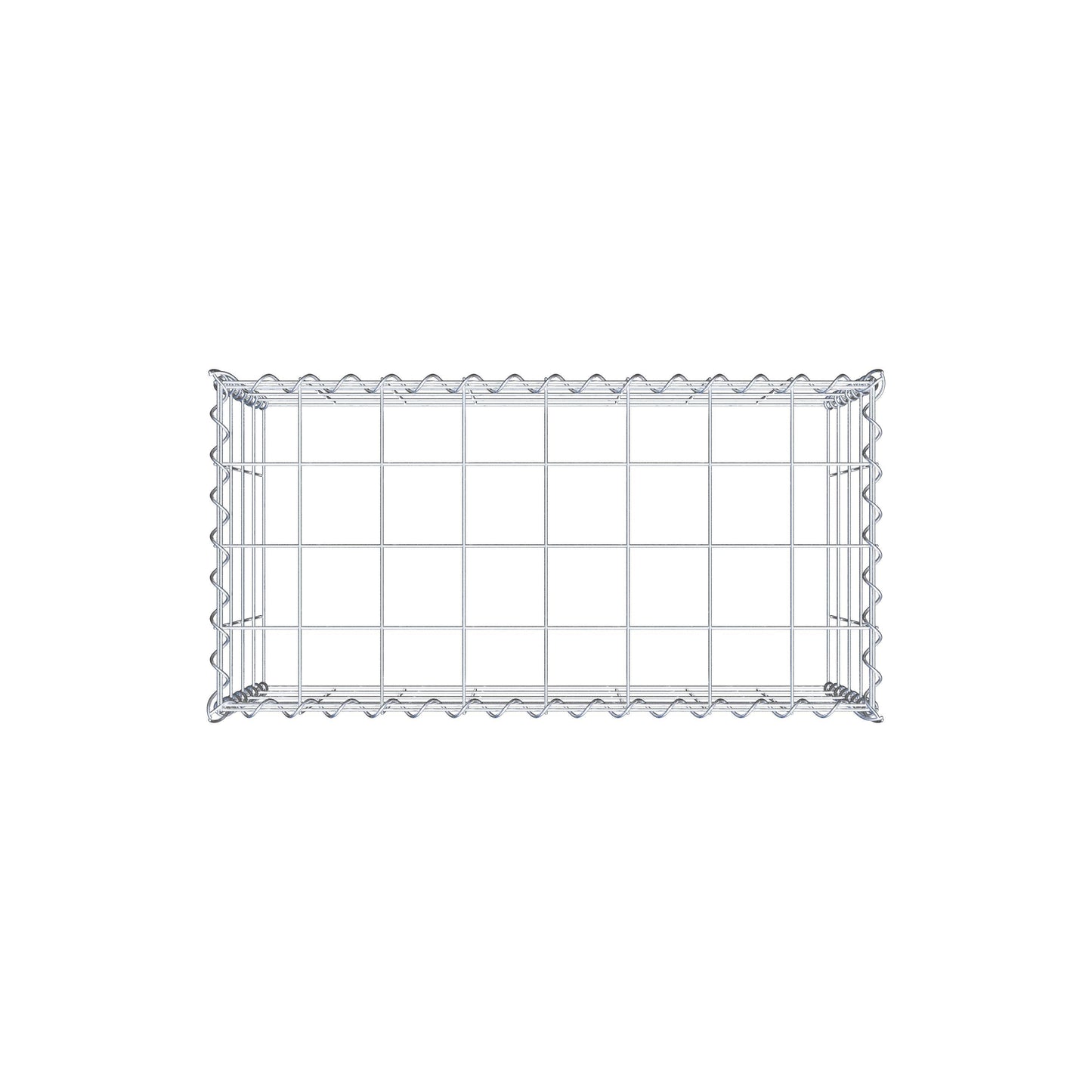 Gabião tipo 3 80 cm x 40 cm x 40 cm (C x A x P), malhagem 10 cm x 10 cm, espiral