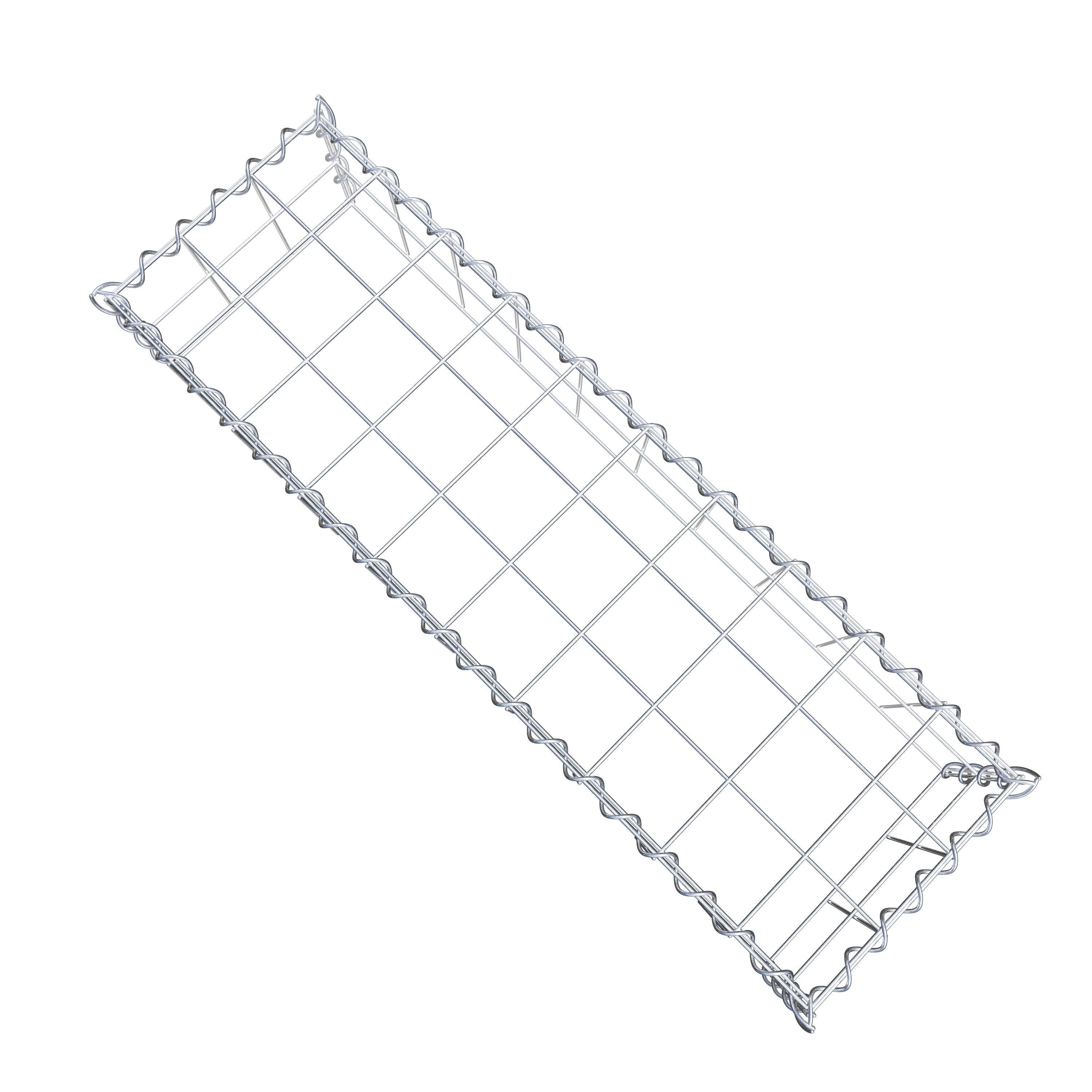 Gabion rapporté type 3 100 cm x 20 cm x 30 cm (L x H x P), mailles 10 cm x 10 cm, spirale