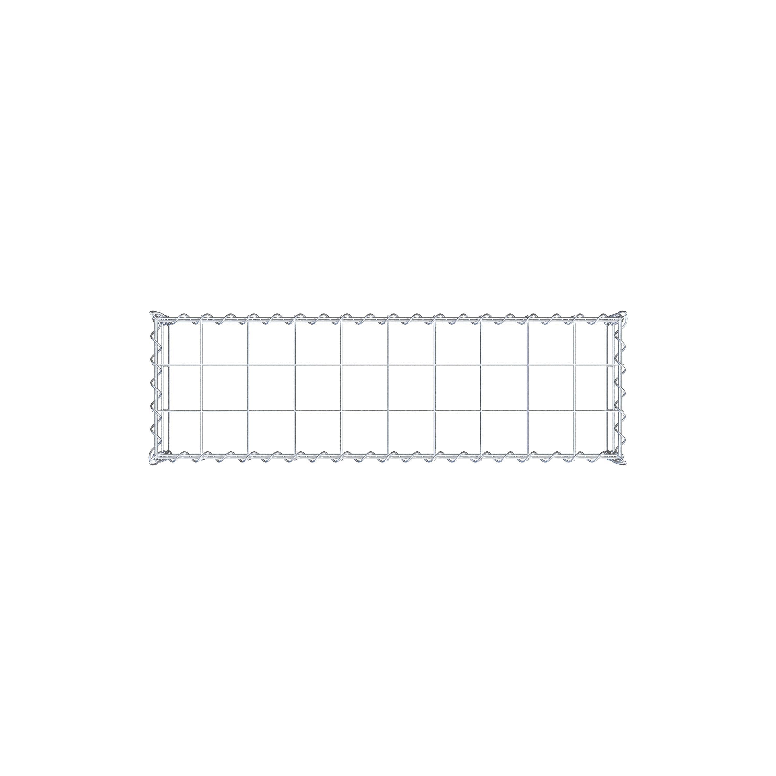 Add-on schanskorf type 3 100 cm x 20 cm x 30 cm (L x H x D), maaswijdte 10 cm x 10 cm, spiraalvormig