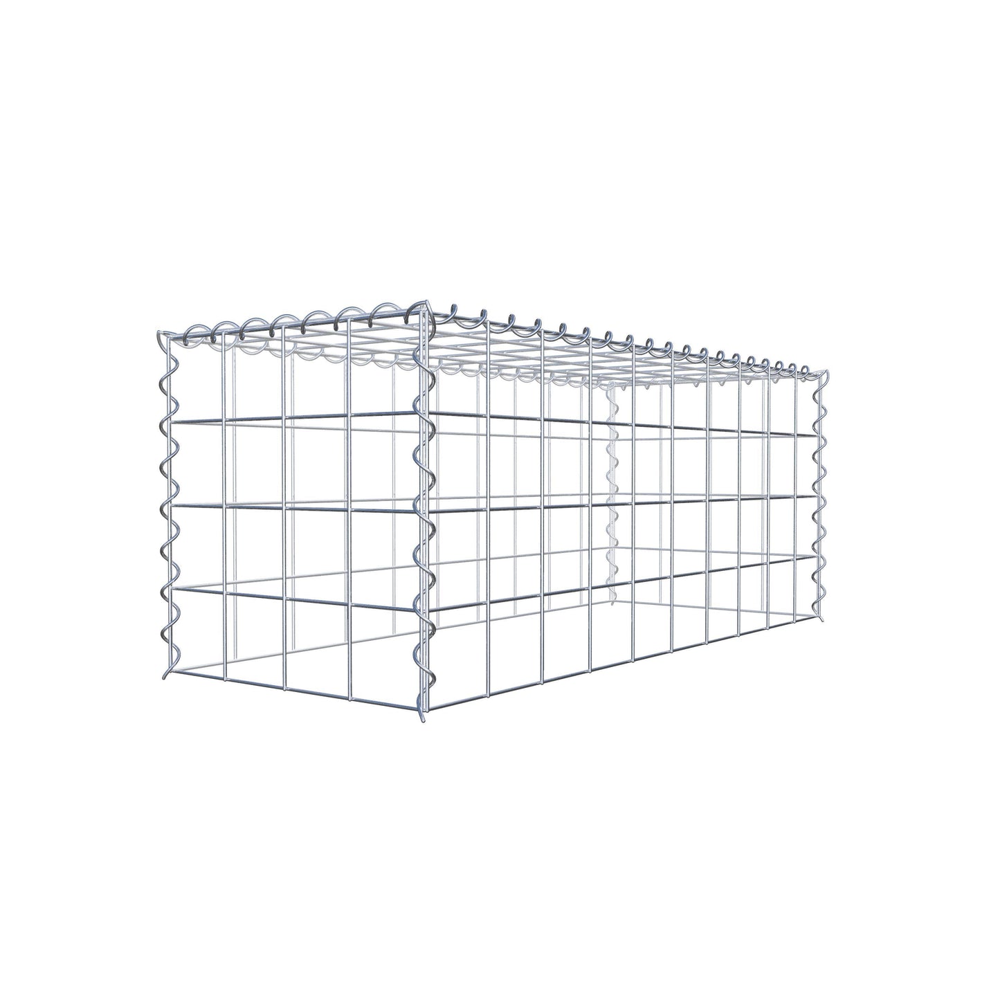Gabião tipo 3 100 cm x 40 cm x 40 cm (C x A x P), malhagem 10 cm x 10 cm, espiral