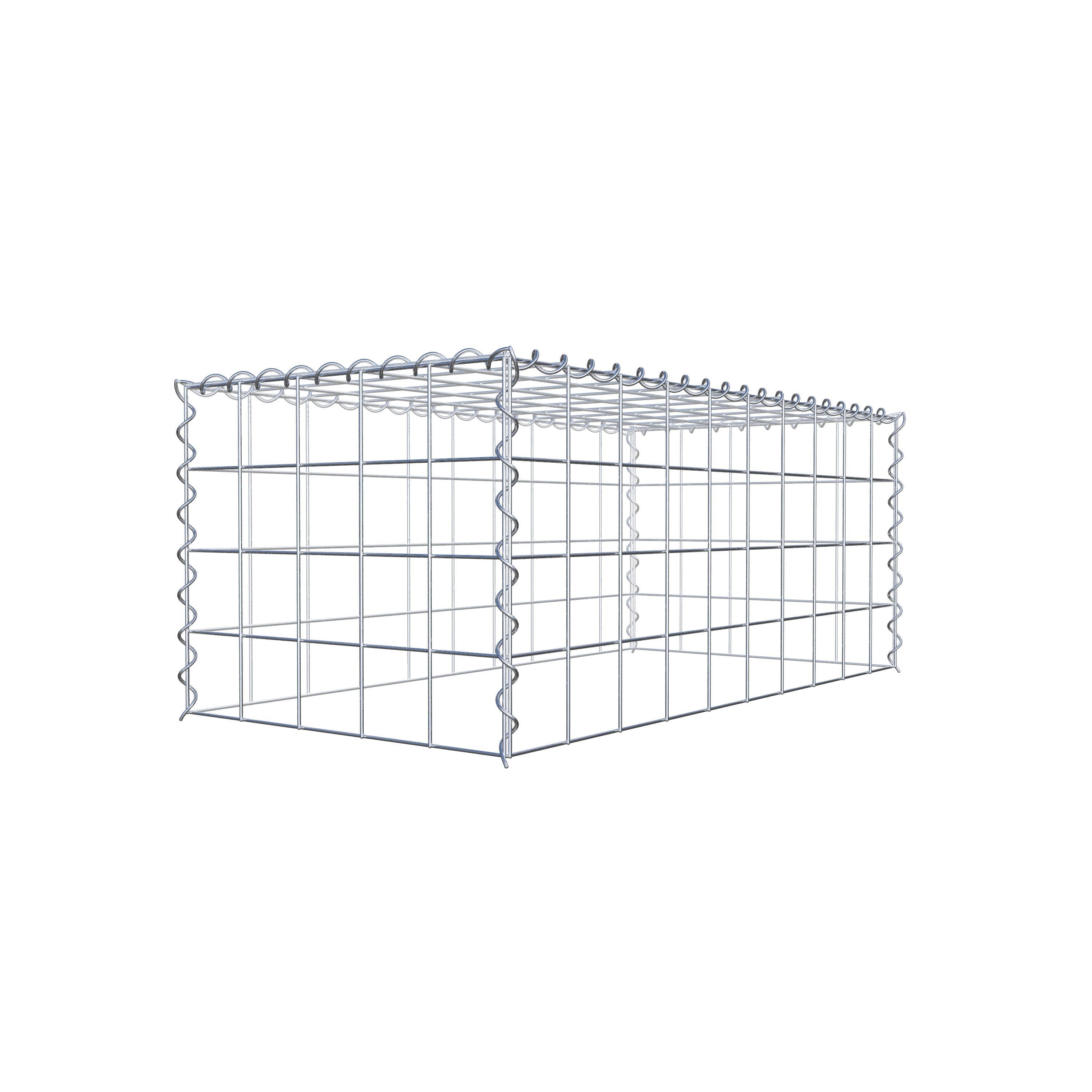 Extra gabion typ 3 100 cm x 40 cm x 50 cm (L x H x D), maskstorlek 10 cm x 10 cm, spiral