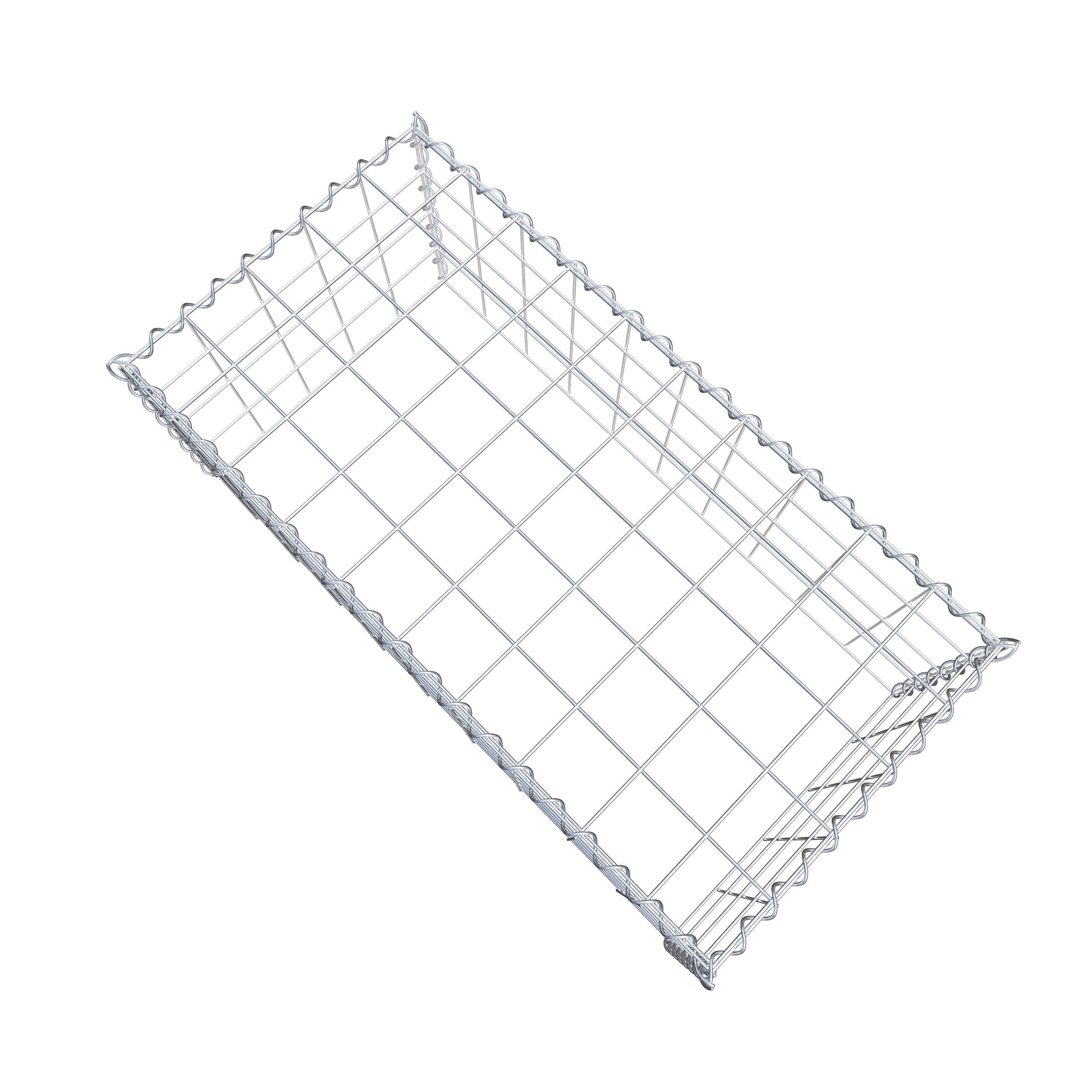 Add-on schanskorf type 3 100 cm x 40 cm x 50 cm (L x H x D), maaswijdte 10 cm x 10 cm, spiraal