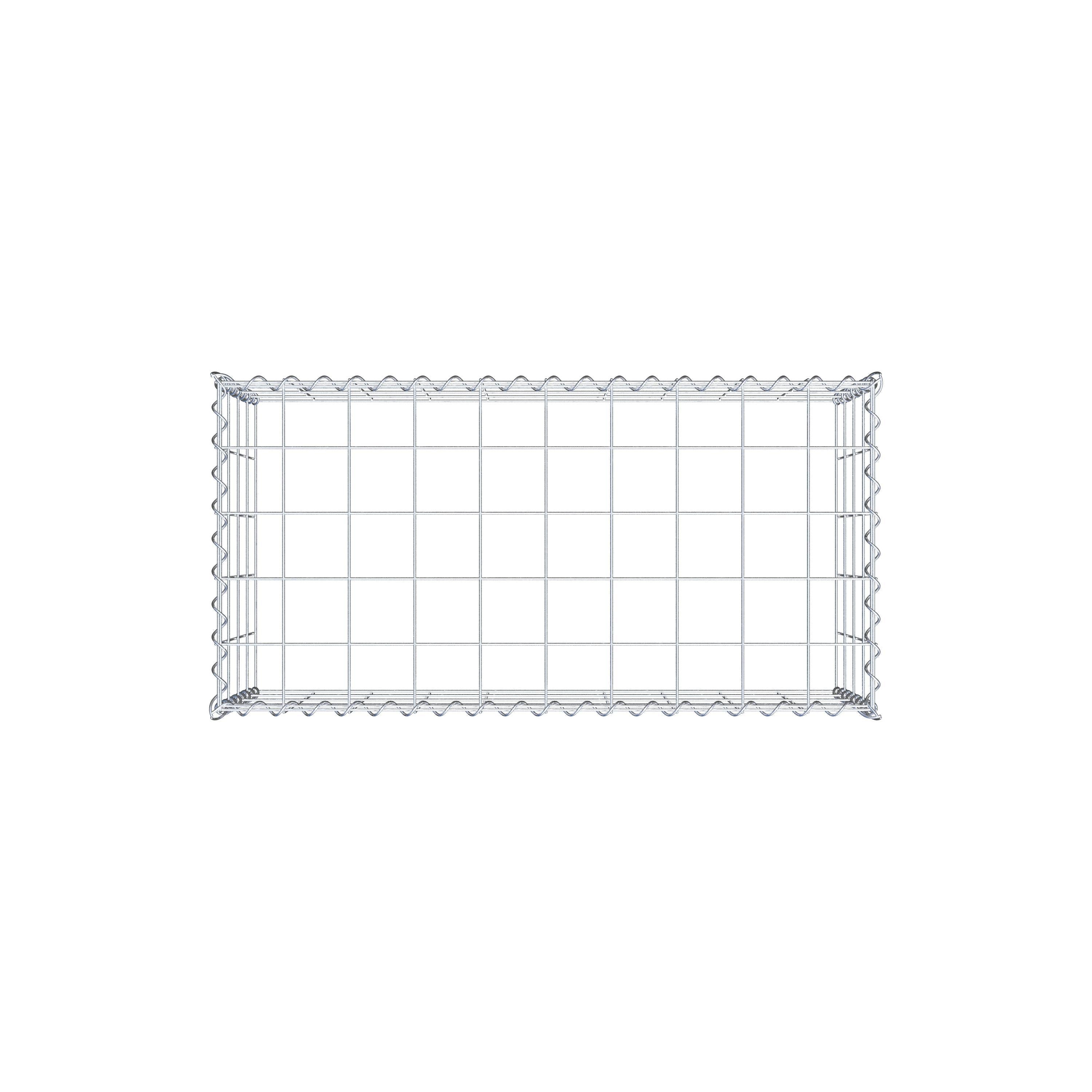 Gabion rapporté type 3 100 cm x 40 cm x 50 cm (L x H x P), mailles 10 cm x 10 cm, spirale