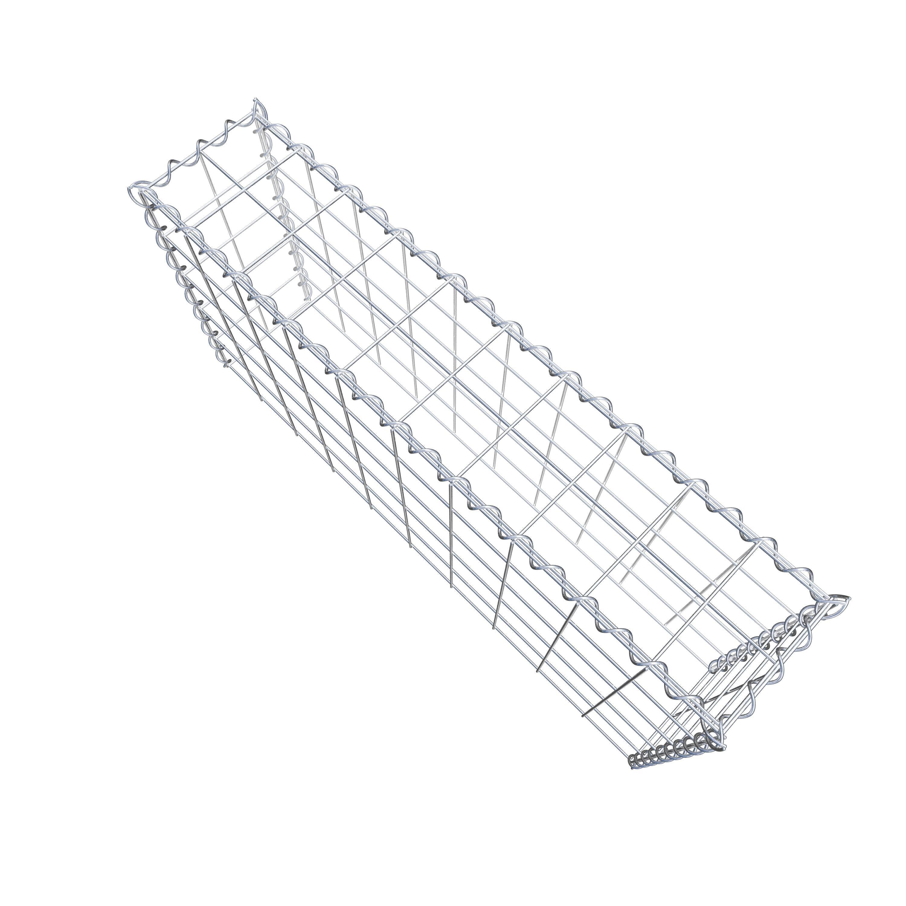 Extra gabion typ 3 100 cm x 50 cm x 20 cm (L x H x D), maskstorlek 10 cm x 10 cm, spiral