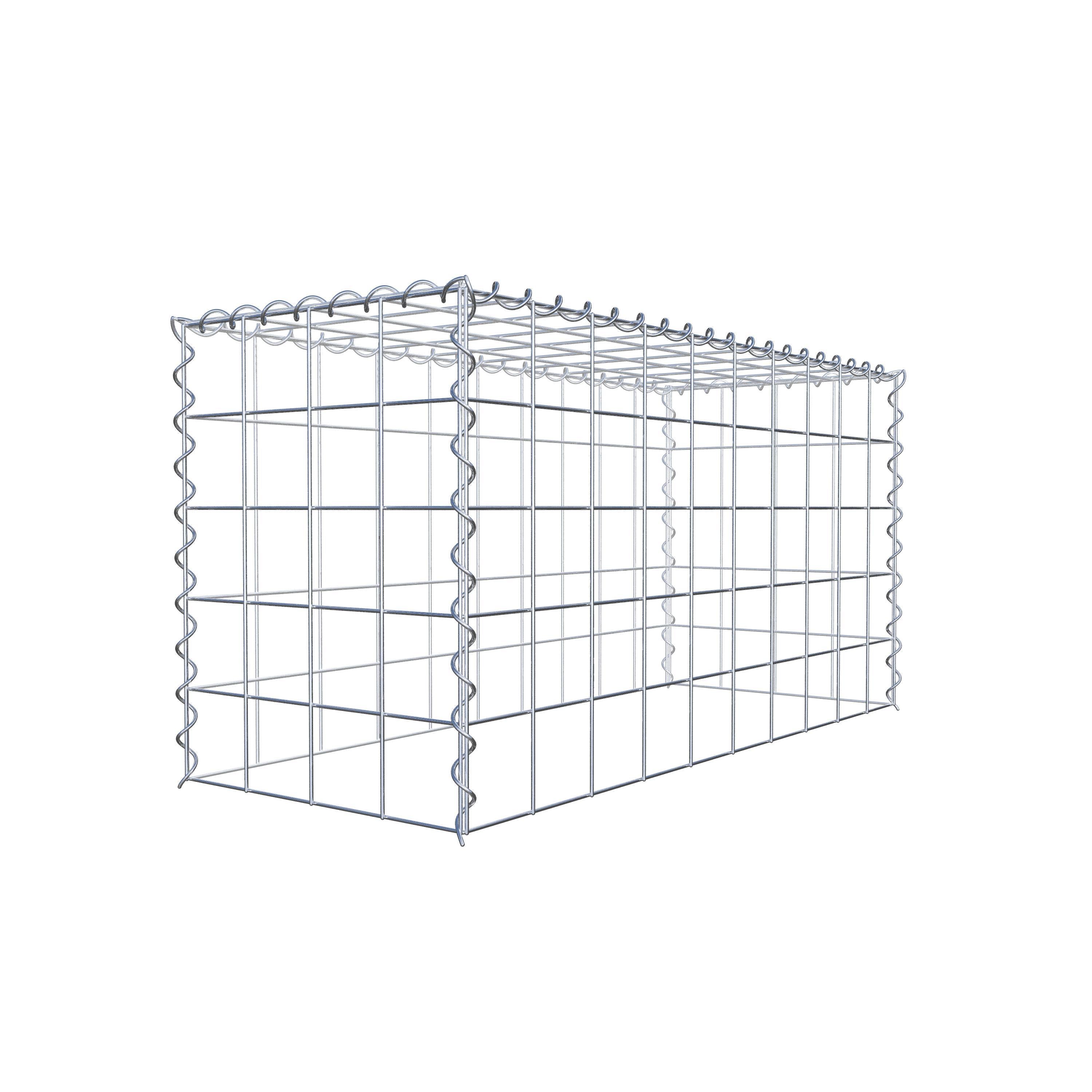 Extra gabion typ 3 100 cm x 50 cm x 40 cm (L x H x D), maskstorlek 10 cm x 10 cm, spiral