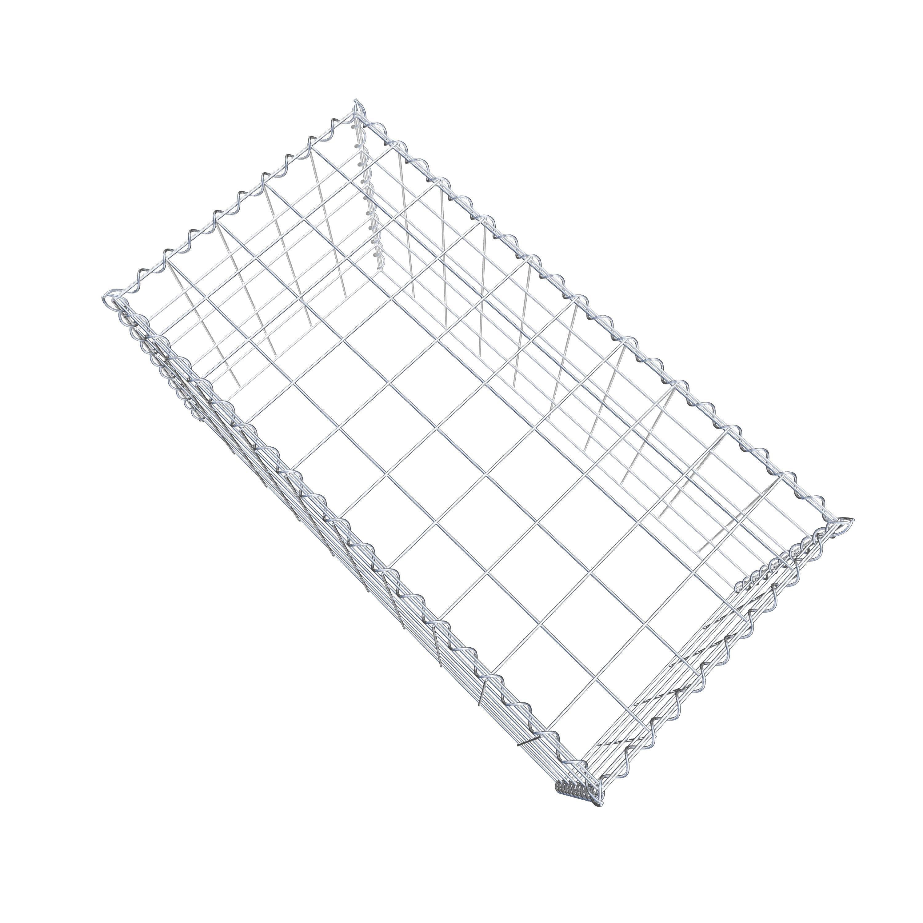 Gabion rapporté type 3 100 cm x 50 cm x 50 cm (L x H x P), mailles 10 cm x 10 cm, spirale