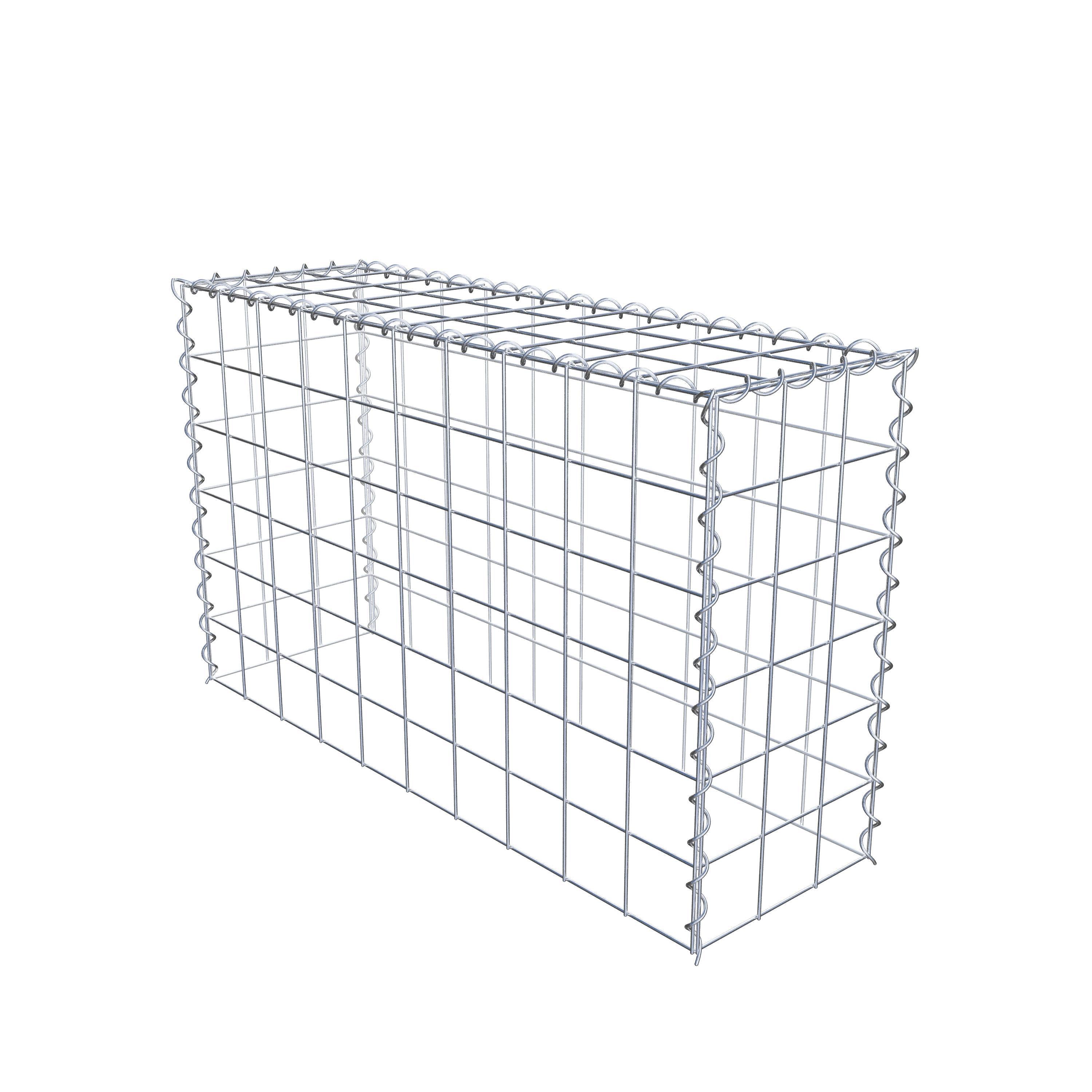 Gabion rapporté type 3 100 cm x 60 cm x 30 cm (L x H x P), mailles 10 cm x 10 cm, spirale