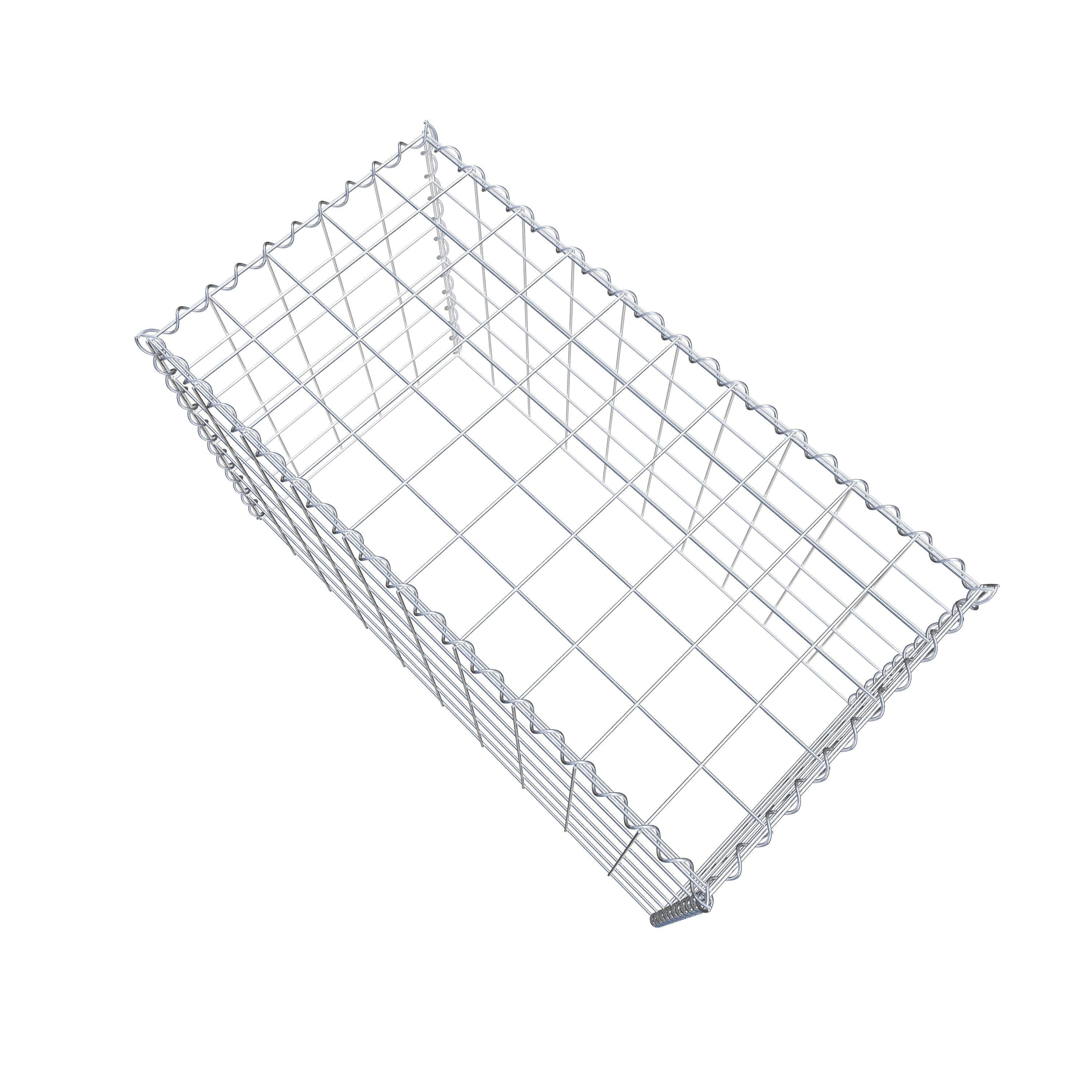 Extra gabion typ 3 100 cm x 60 cm x 50 cm (L x H x D), maskstorlek 10 cm x 10 cm, spiral