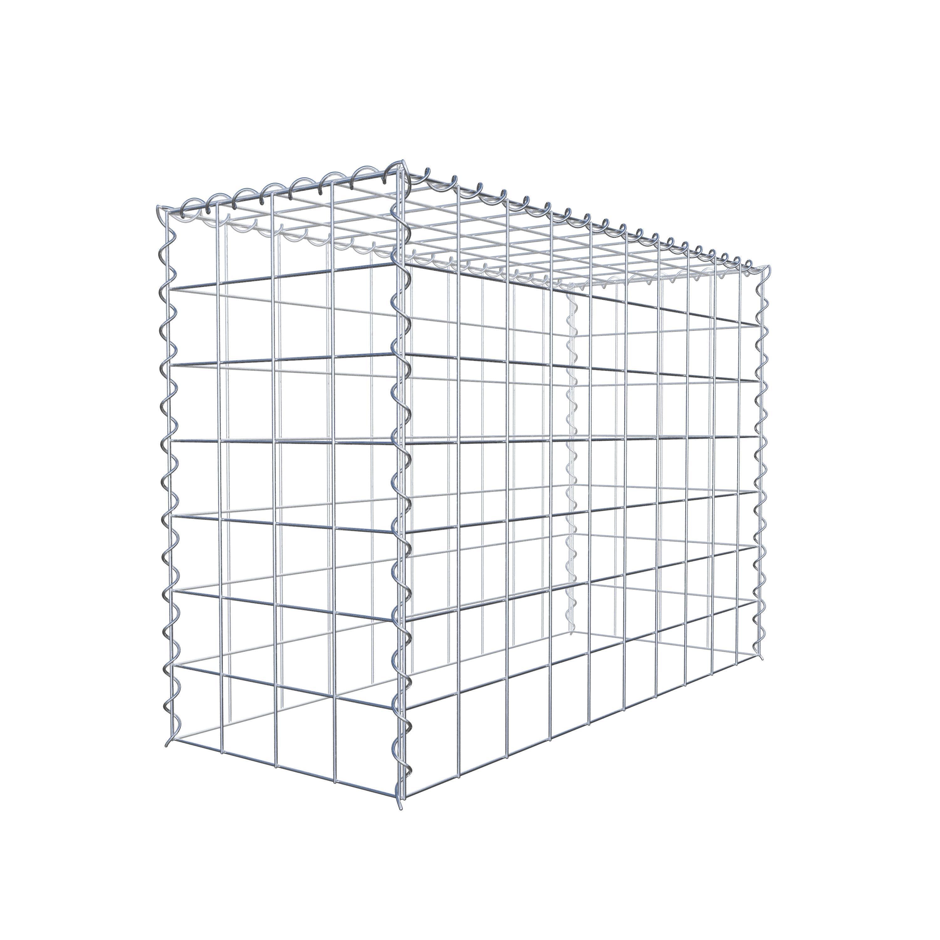 Gabion rapporté type 3 100 cm x 70 cm x 40 cm (L x H x P), mailles 10 cm x 10 cm, spirale