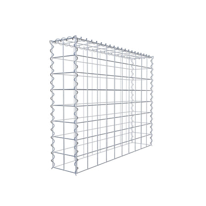 Gabião tipo 3 100 cm x 80 cm x 20 cm (C x A x P), malhagem 10 cm x 10 cm, espiral