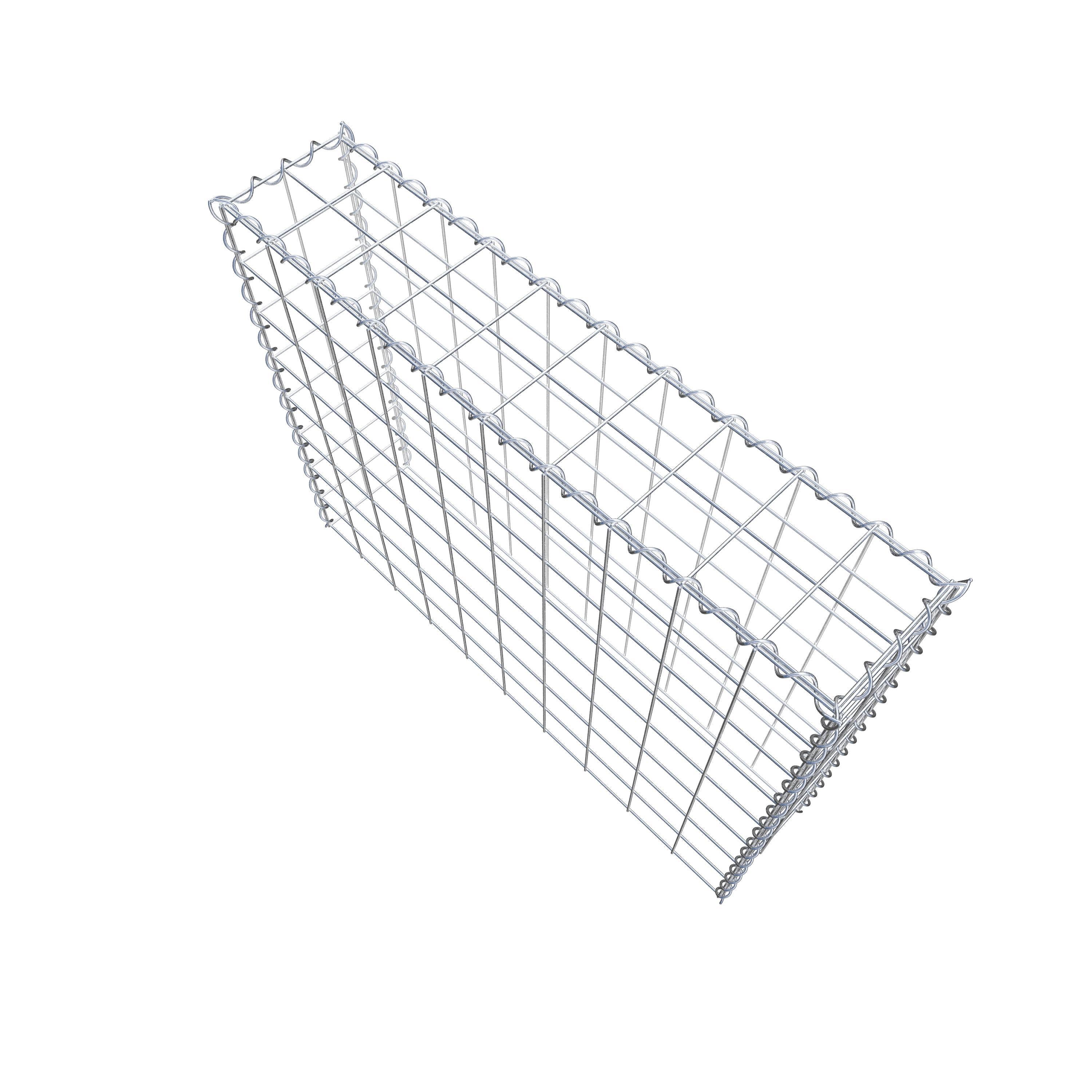 Extra gabion typ 3 100 cm x 80 cm x 20 cm (L x H x D), maskstorlek 10 cm x 10 cm, spiral