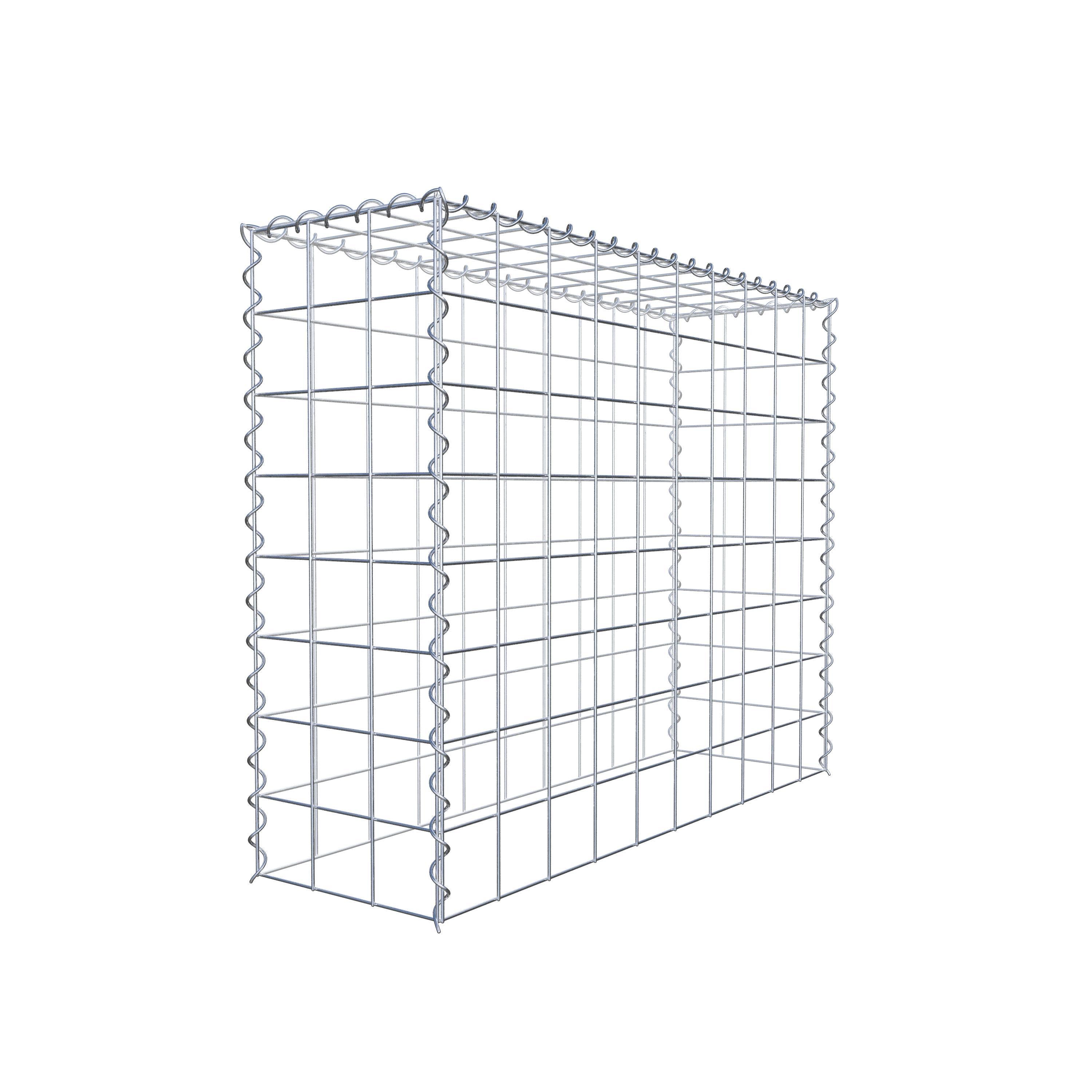 Gabion rapporté type 3 100 cm x 80 cm x 30 cm (L x H x P), mailles 10 cm x 10 cm, spirale