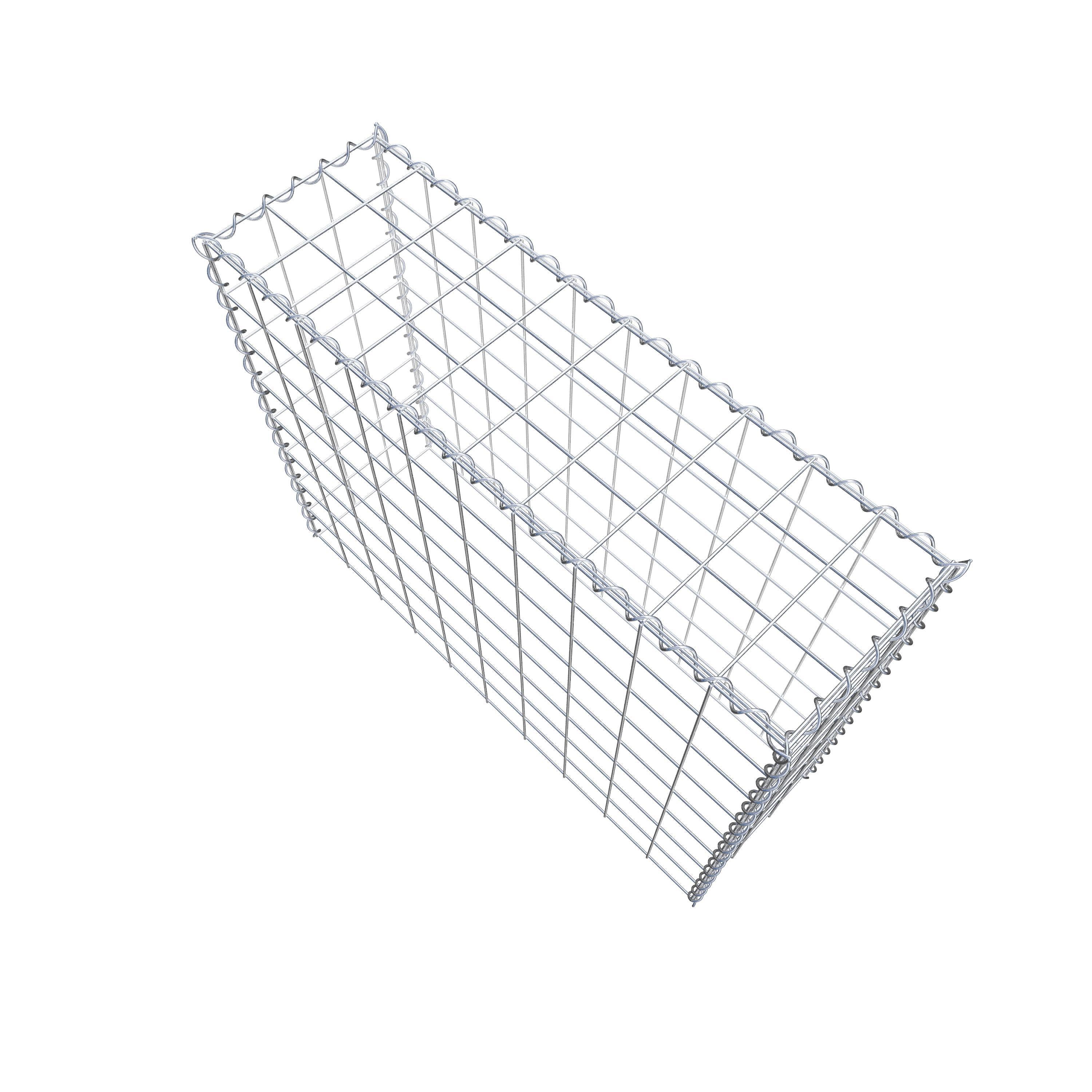 Gabion rapporté type 3 100 cm x 80 cm x 30 cm (L x H x P), mailles 10 cm x 10 cm, spirale