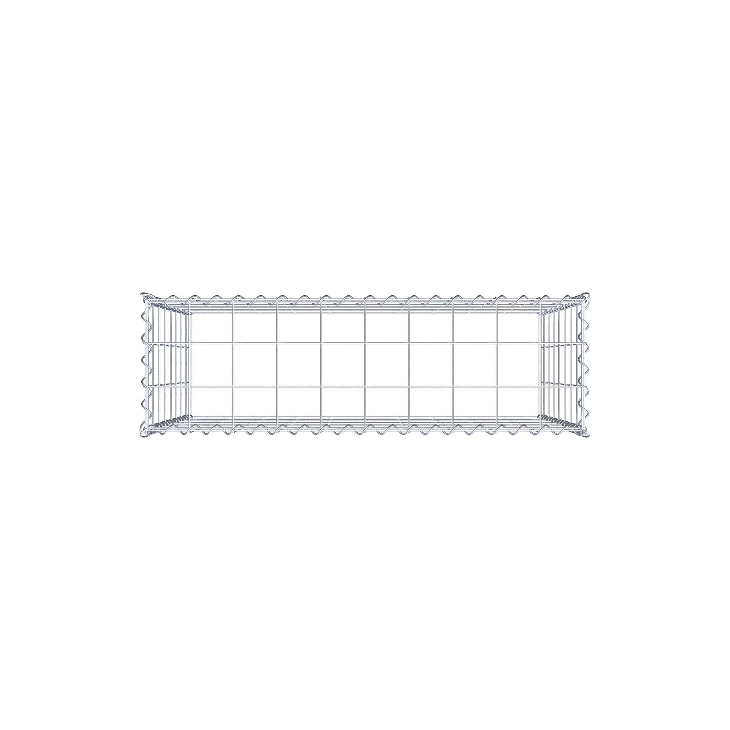 Gabião tipo 3 100 cm x 80 cm x 30 cm (C x A x P), malhagem 10 cm x 10 cm, espiral