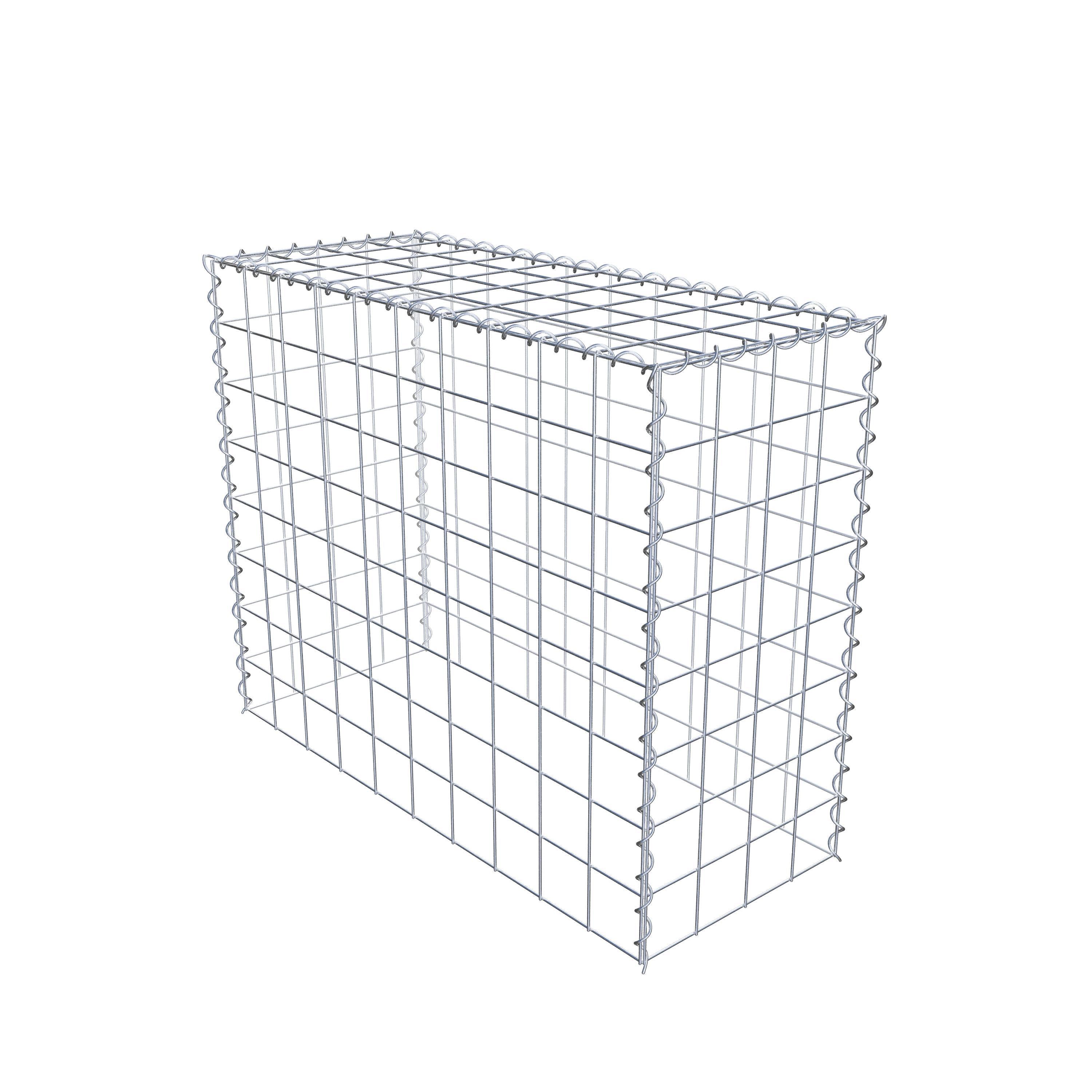 Gabion rapporté type 3 100 cm x 80 cm x 40 cm (L x H x P), mailles 10 cm x 10 cm, spirale