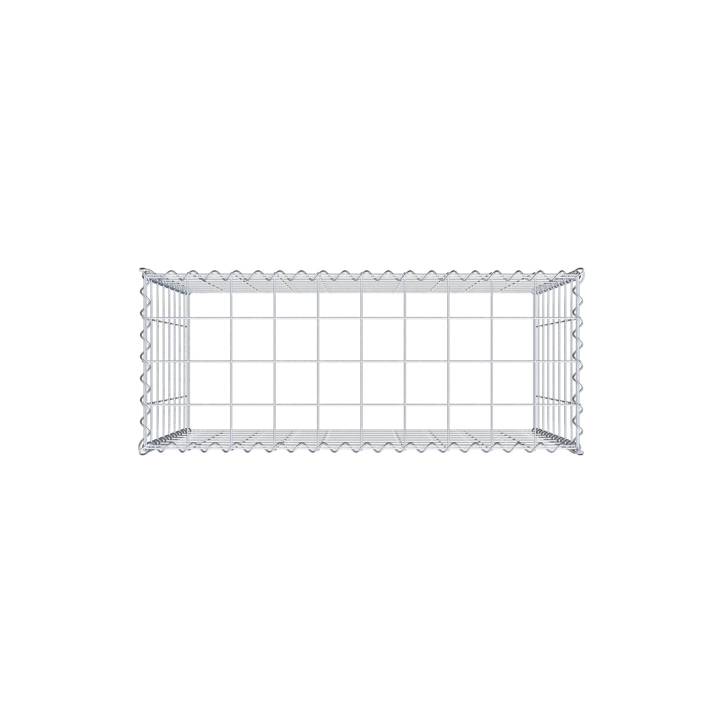 Gabião Tipo 3 100 cm x 80 cm x 40 cm (C x A x P), malhagem 10 cm x 10 cm, espiral