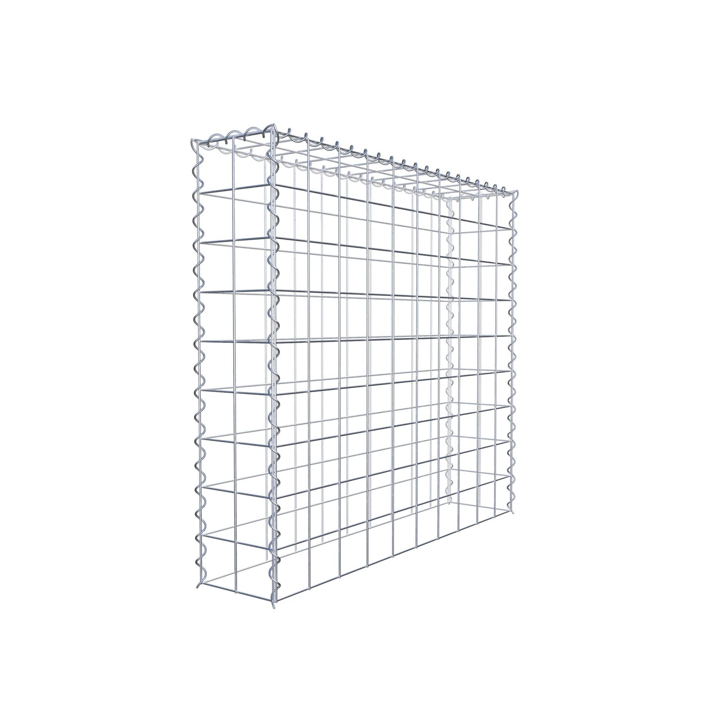 Gabião tipo 3 100 cm x 90 cm x 20 cm (C x A x P), malhagem 10 cm x 10 cm, espiral