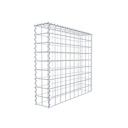 Gabião tipo 3 100 cm x 90 cm x 20 cm (C x A x P), malhagem 10 cm x 10 cm, espiral