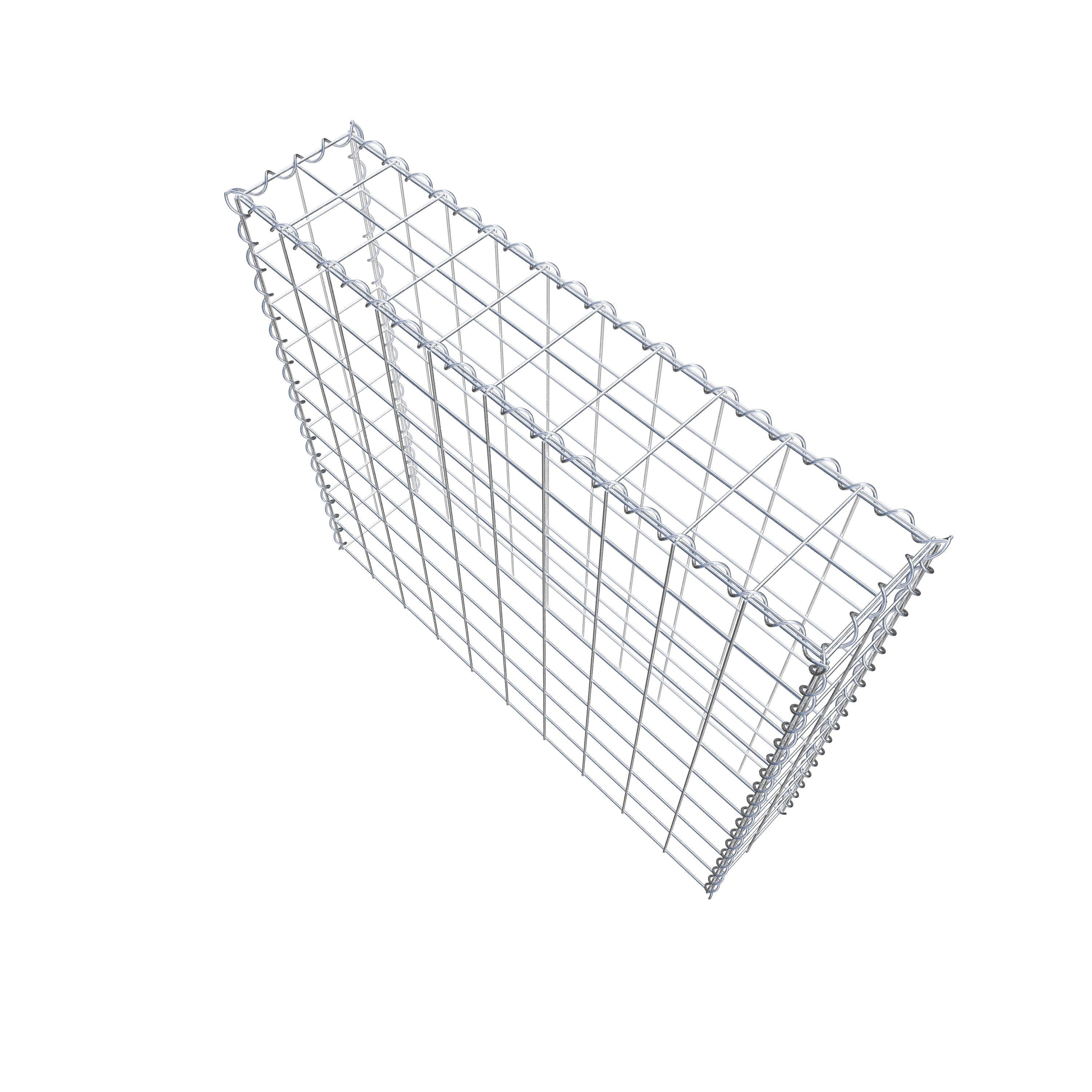 Extra gabion typ 3 100 cm x 90 cm x 20 cm (L x H x D), maskstorlek 10 cm x 10 cm, spiral