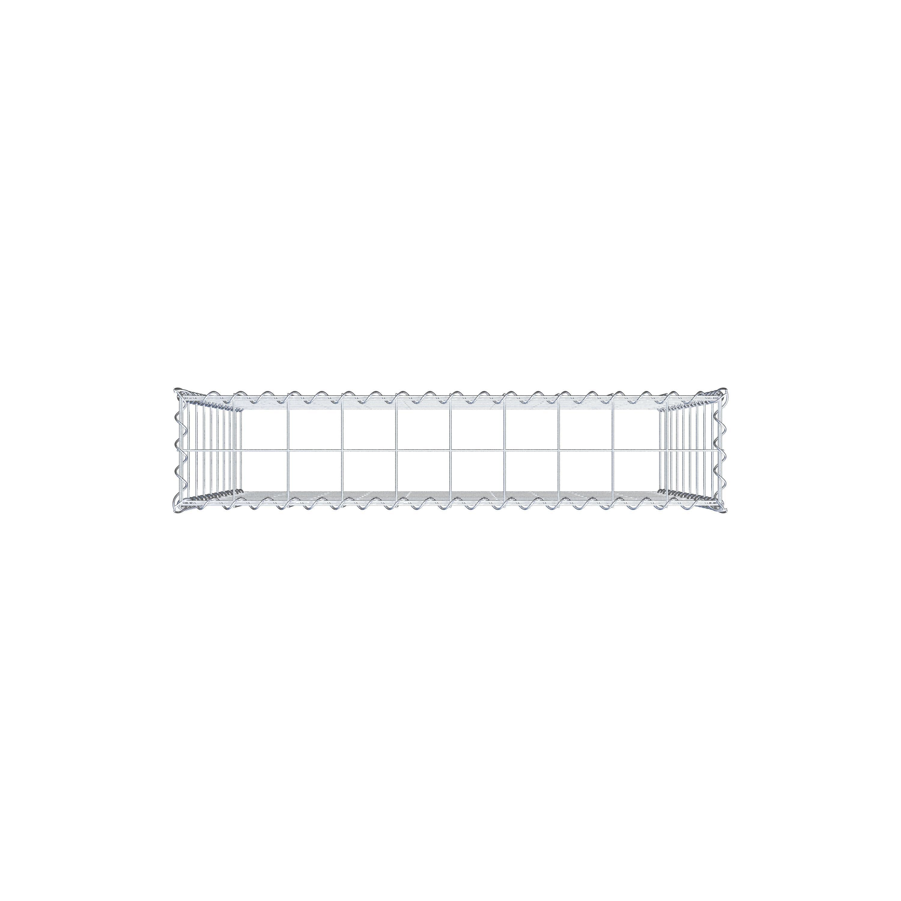 Gabião tipo 3 100 cm x 90 cm x 20 cm (C x A x P), malhagem 10 cm x 10 cm, espiral