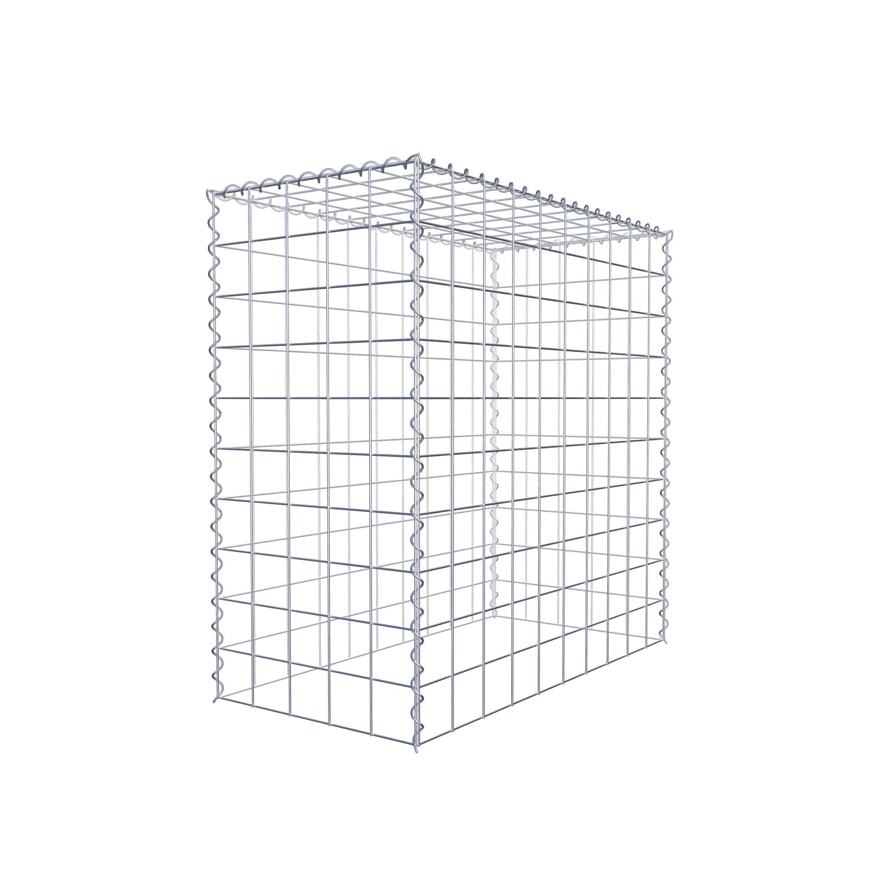 Grown-on gabion type 3 100 cm x 100 cm x 50 cm (L x H x D), mesh size 10 cm x 10 cm, spiral