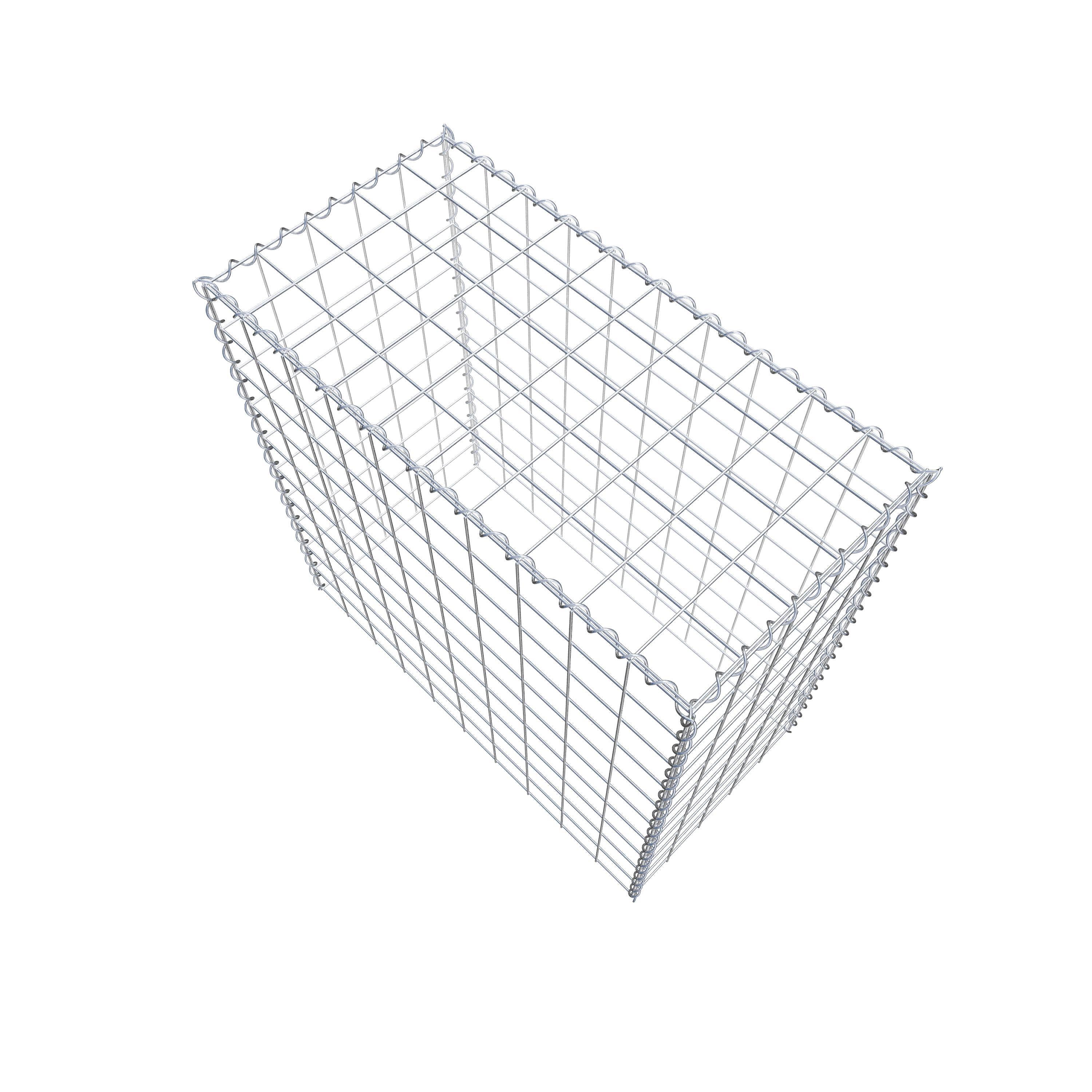 Grown-on gabion type 3 100 cm x 100 cm x 50 cm (L x H x D), mesh size 10 cm x 10 cm, spiral