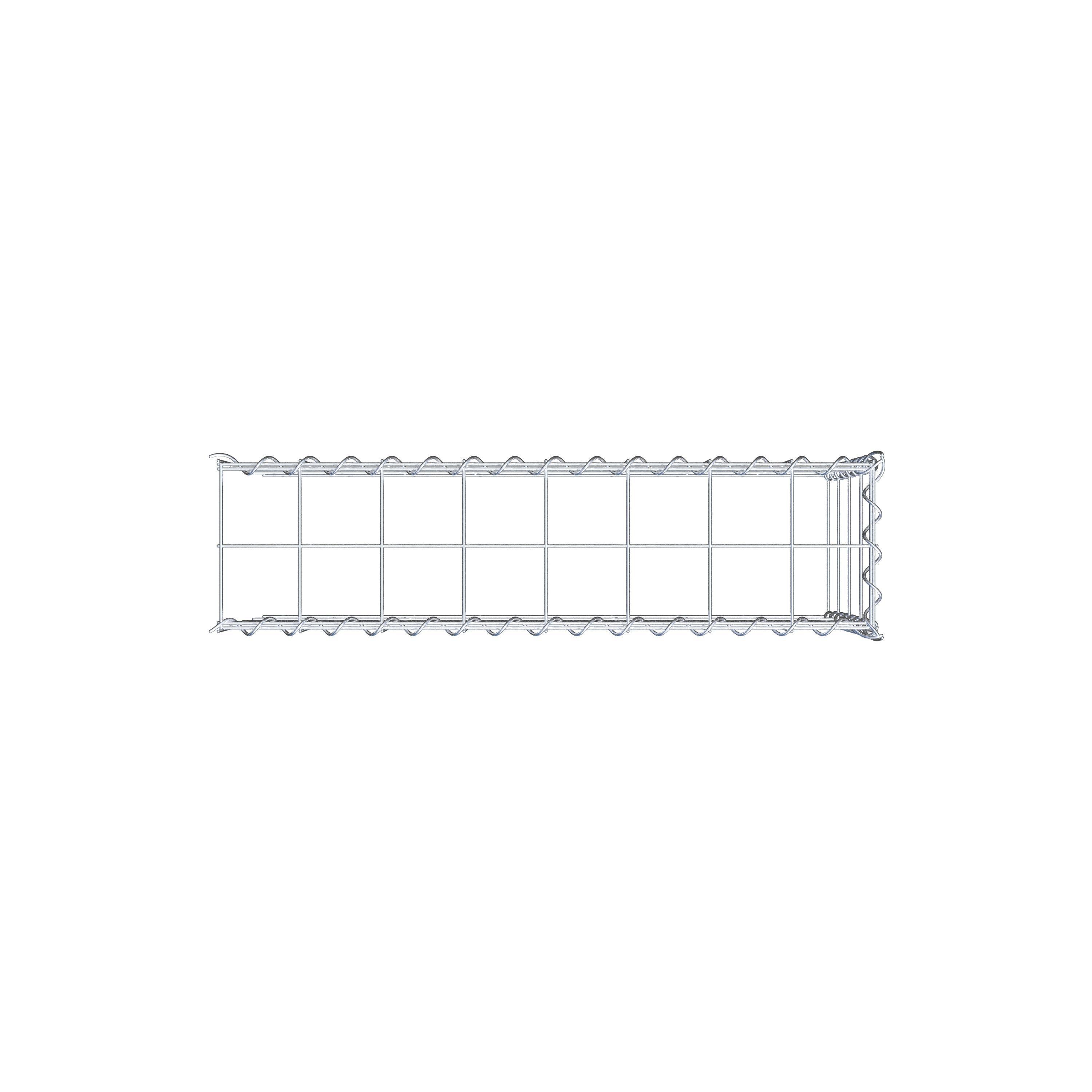 Anbaugabione Typ 4 80 cm x 40 cm x 20 cm (L x H x T), Maschenweite 10 cm x 10 cm, Spirale