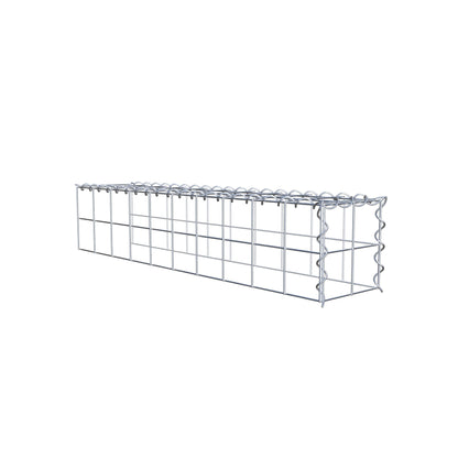 Gabião tipo 4 100 cm x 20 cm x 20 cm (C x A x P), malhagem 10 cm x 10 cm, espiral