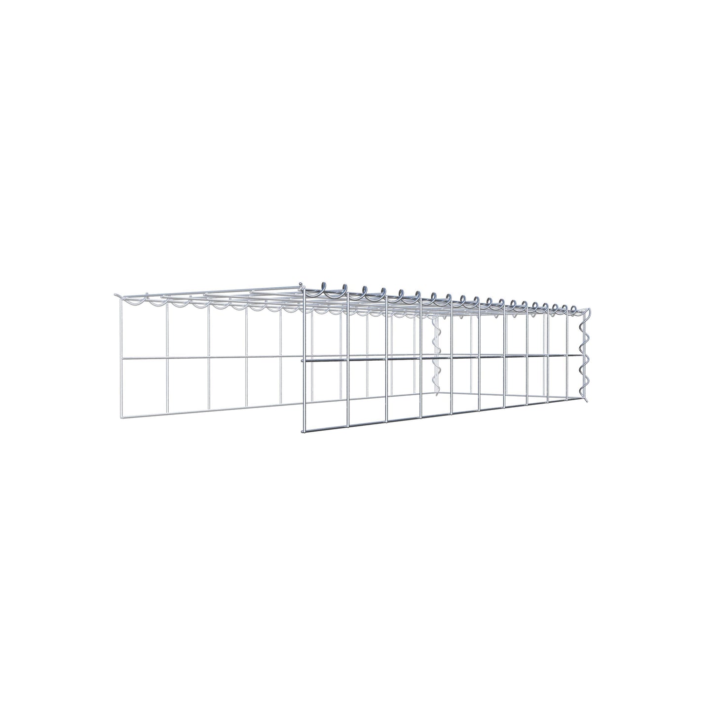 Gabião tipo 4 100 cm x 20 cm x 40 cm (C x A x P), malhagem 10 cm x 10 cm, espiral