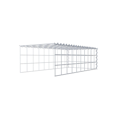 Anbaugabione Typ 4 100 cm x 30 cm x 50 cm (L x H x T), Maschenweite 10 cm x 10 cm, Spirale