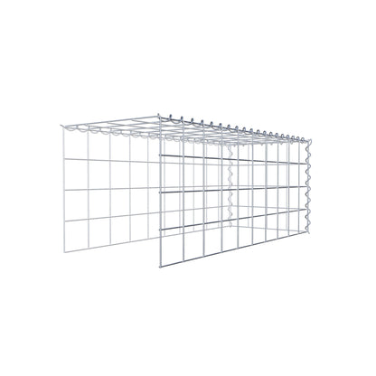 Opvokset gabion type 4 100 cm x 40 cm x 40 cm (L x H x D), maskestørrelse 10 cm x 10 cm, spiral