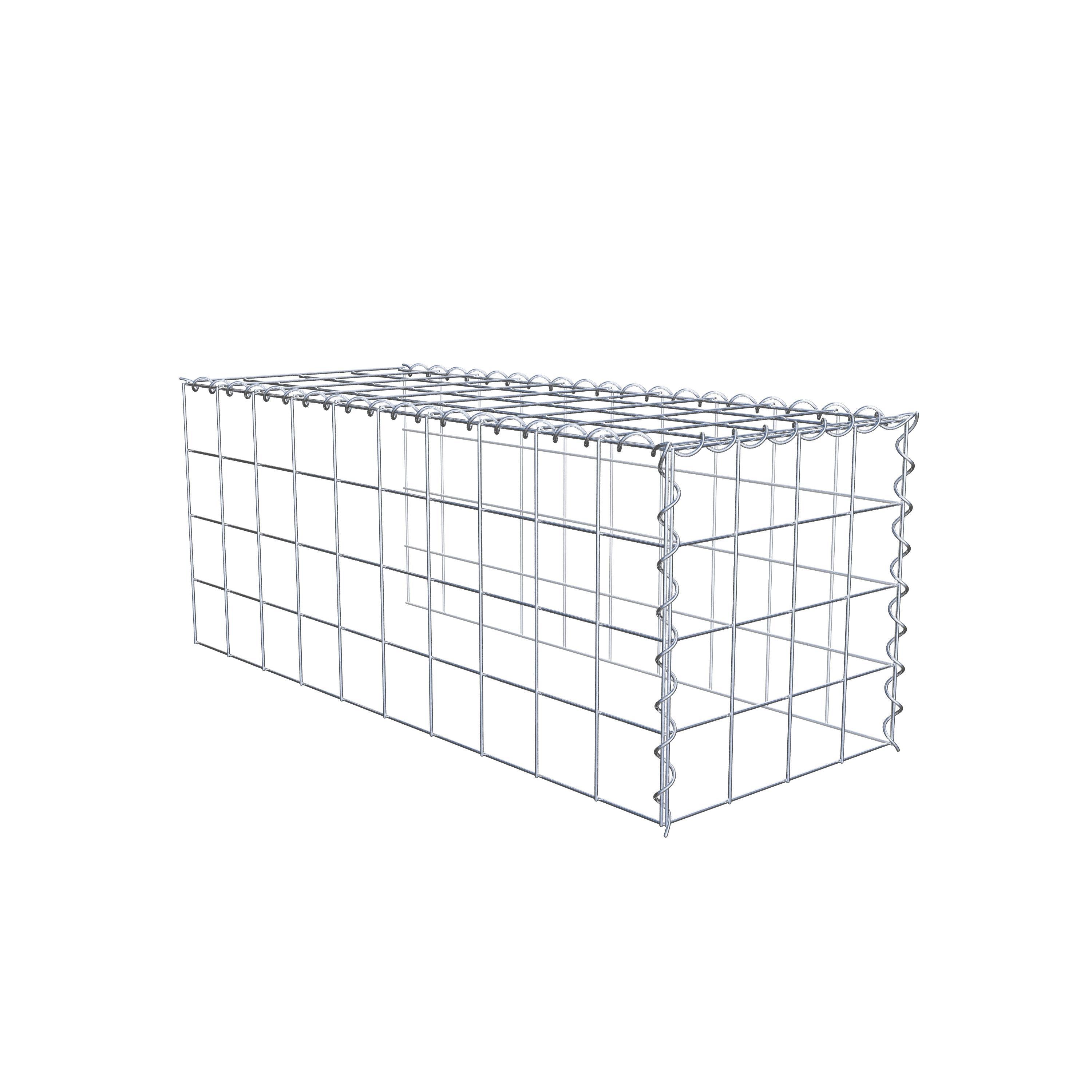 Extra gabion typ 4 100 cm x 40 cm x 40 cm (L x H x D), maskstorlek 10 cm x 10 cm, spiral