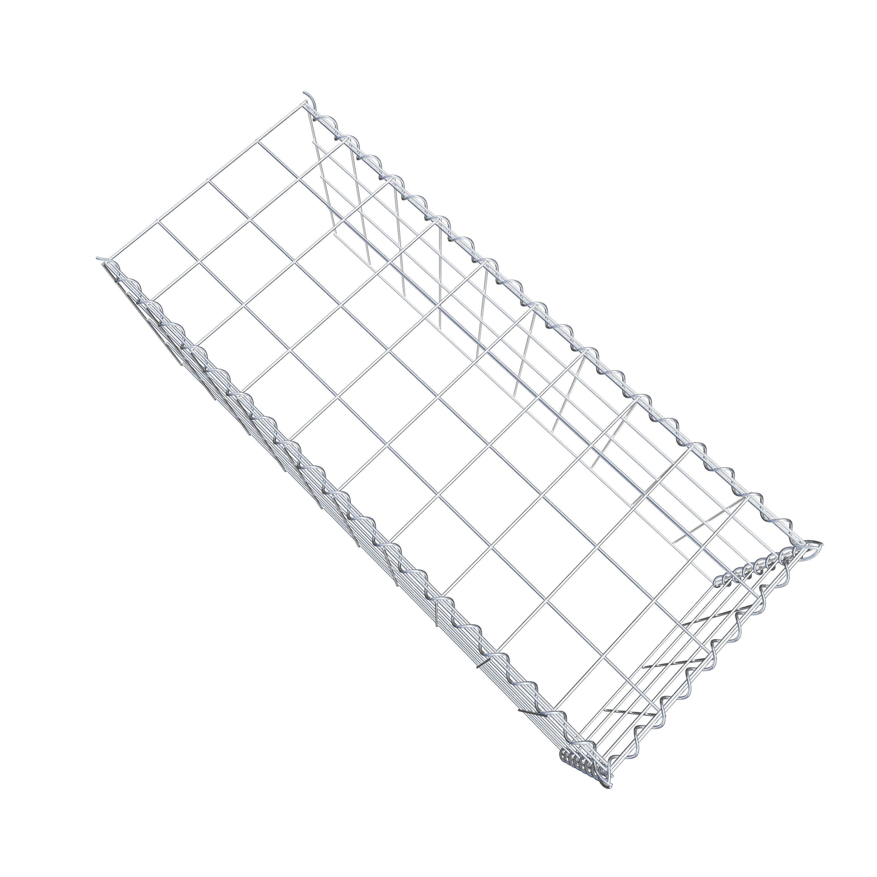 Extra gabion typ 4 100 cm x 40 cm x 40 cm (L x H x D), maskstorlek 10 cm x 10 cm, spiral