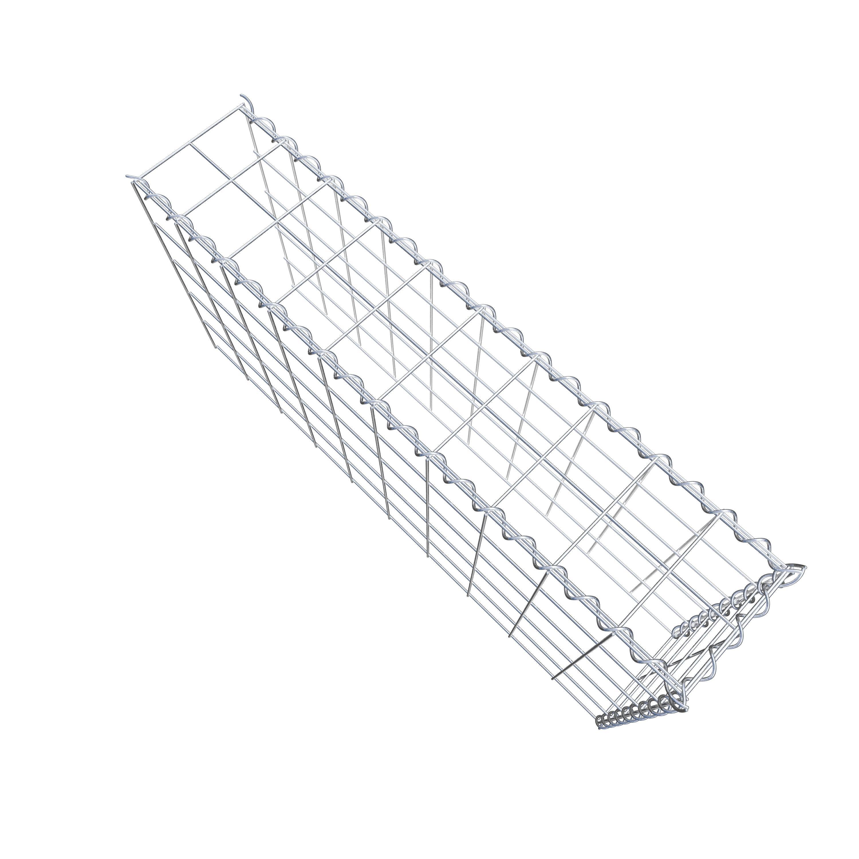 Extra gabion typ 4 100 cm x 50 cm x 20 cm (L x H x D), maskstorlek 10 cm x 10 cm, spiral