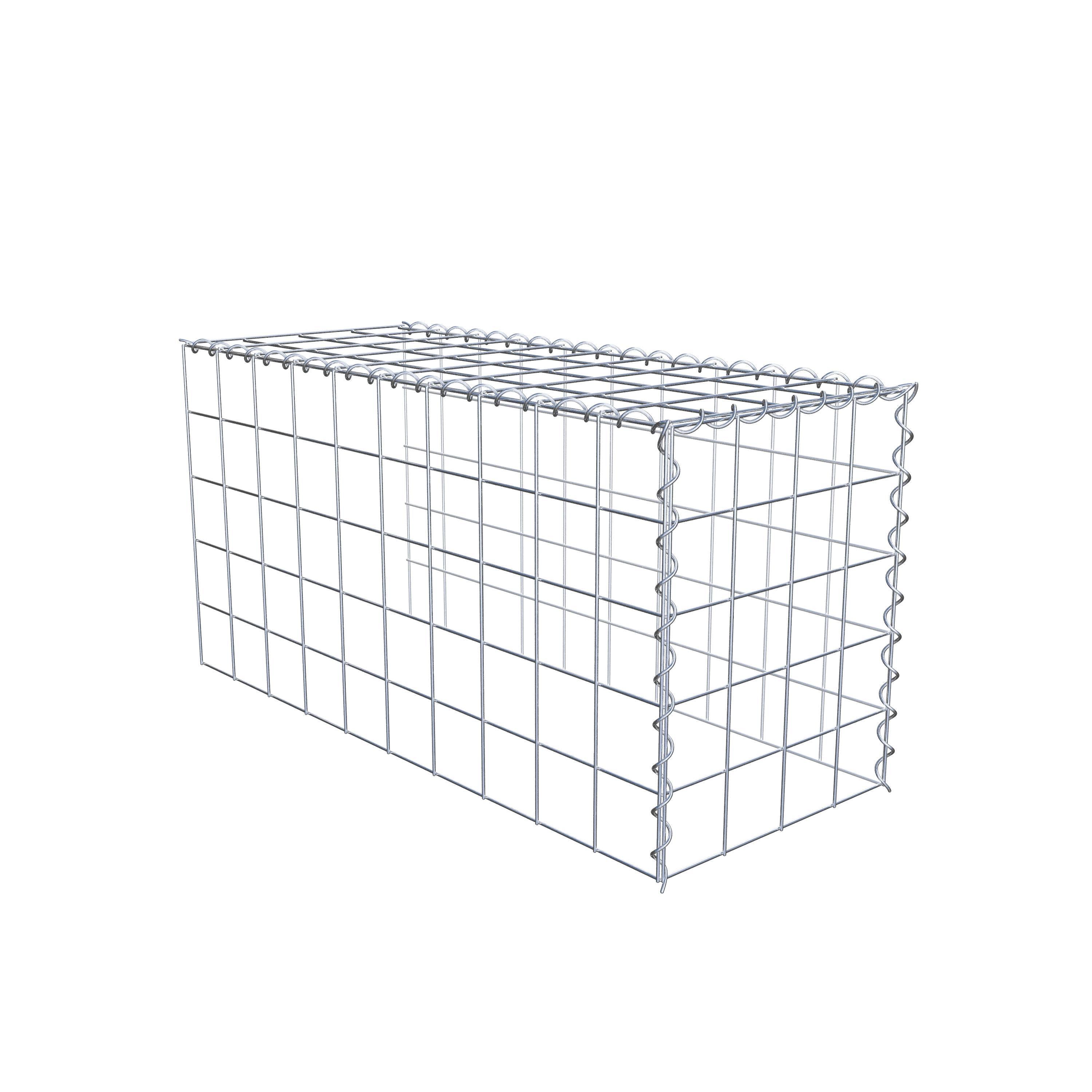 Extra gabion typ 4 100 cm x 50 cm x 40 cm (L x H x D), maskstorlek 10 cm x 10 cm, spiral